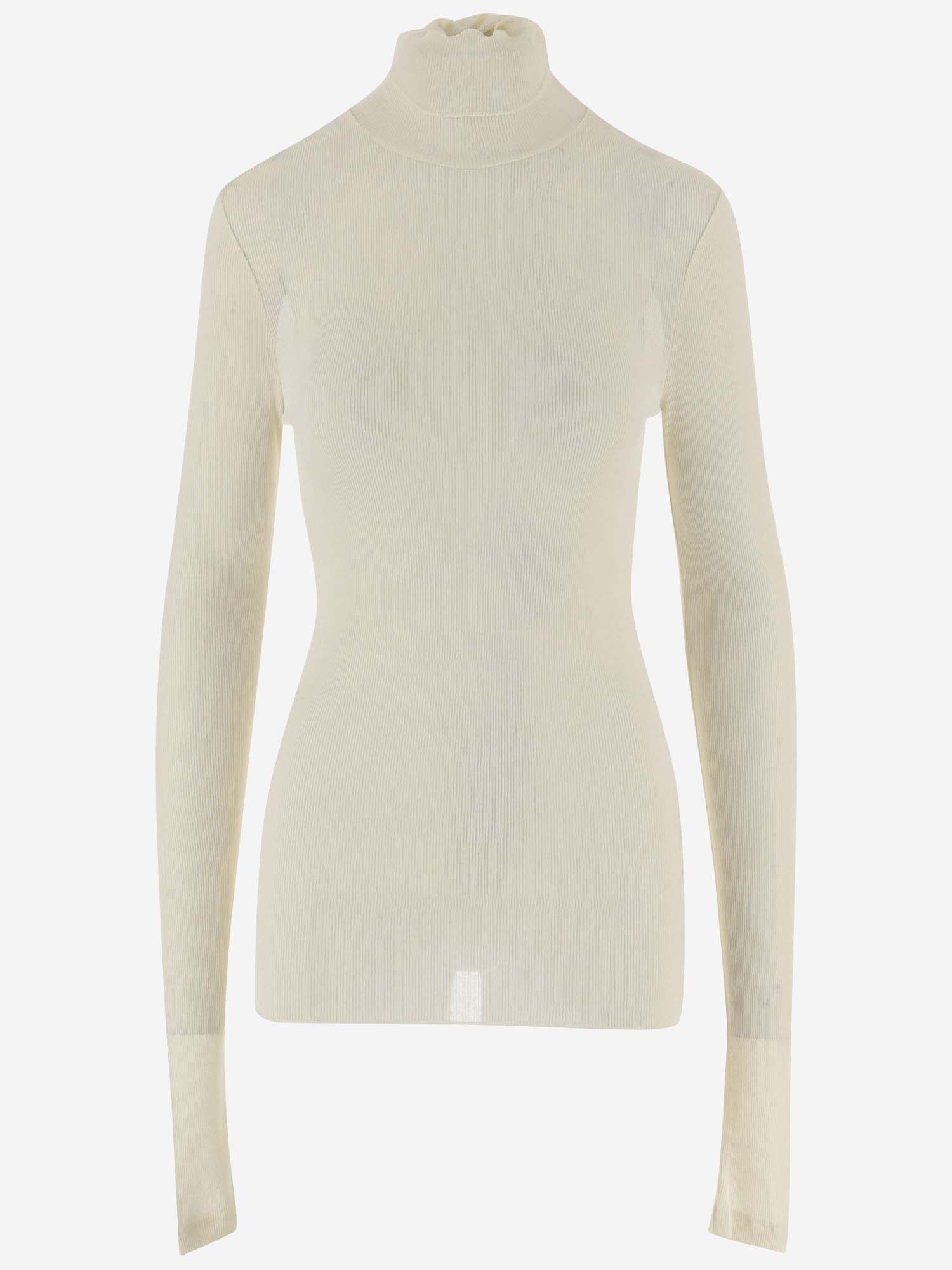 AMI ALEXANDRE MATTIUSSI STRETCH VISCOSE TURTLENECK 