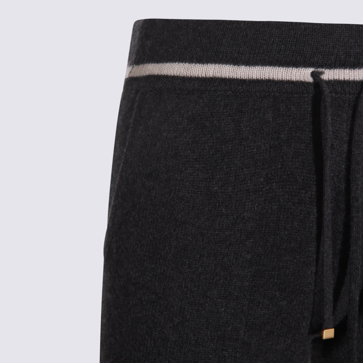 Eleventy Drawstring-waist Straight Trousers In Black