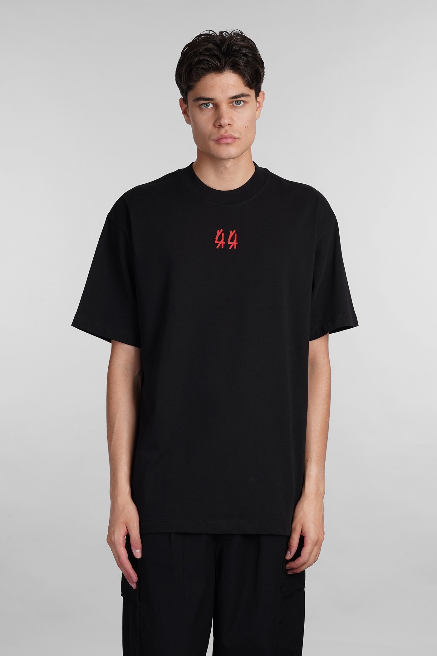 T-shirt In Black Cotton