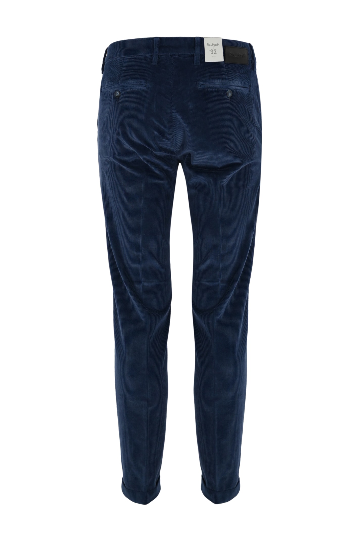 Shop Re-hash Mucha Chino Trousers In Corduroy In Indaco