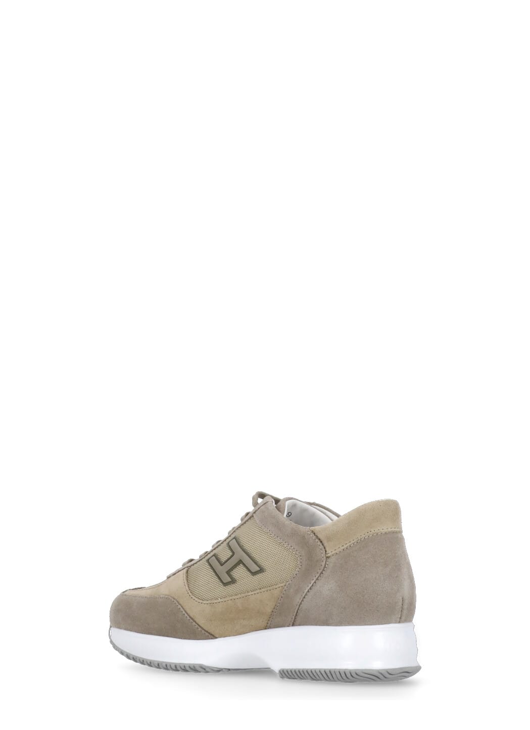 Hogan Interactive Flock Sneakers In Brown