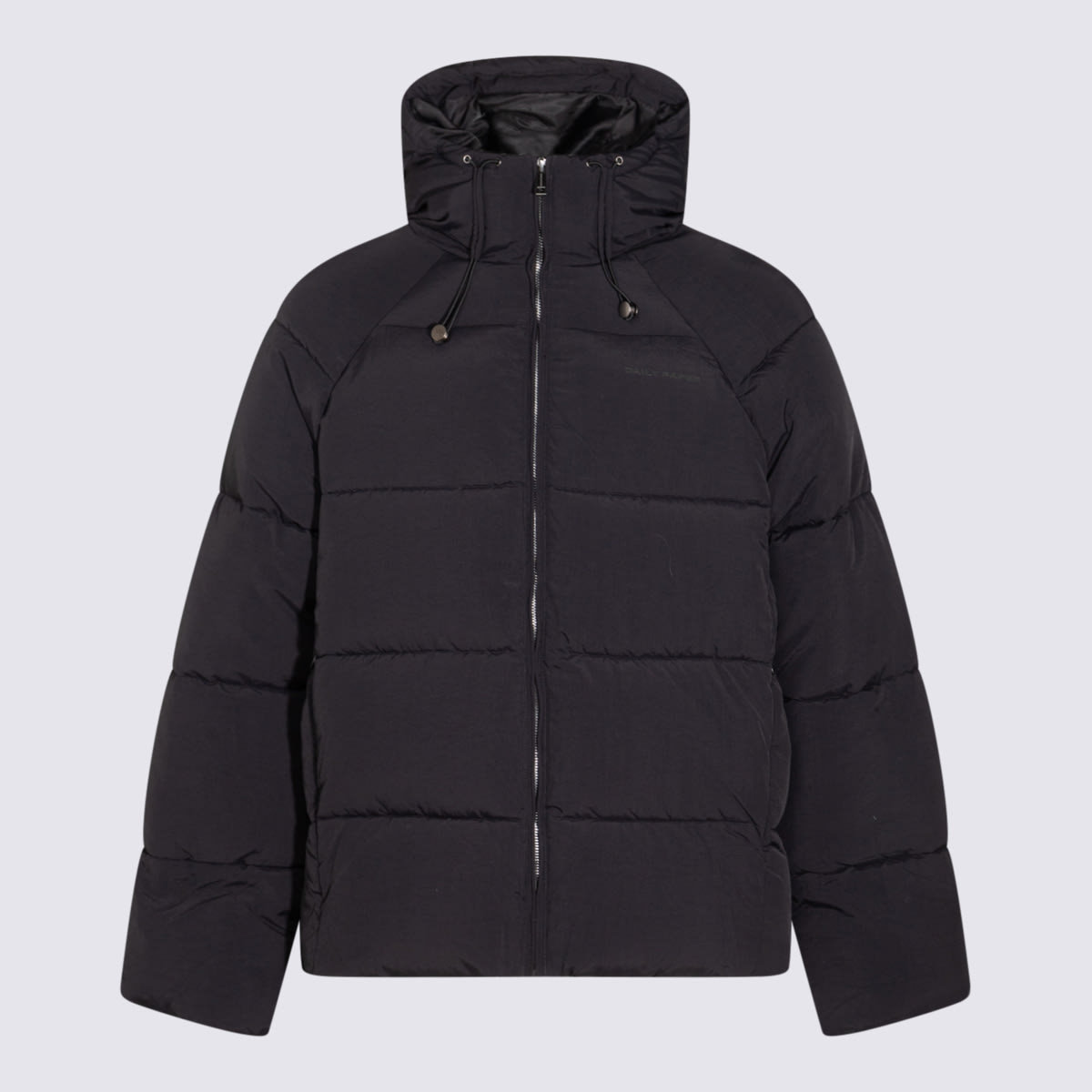 Shop Daily Paper Black Nylon Down Jacket