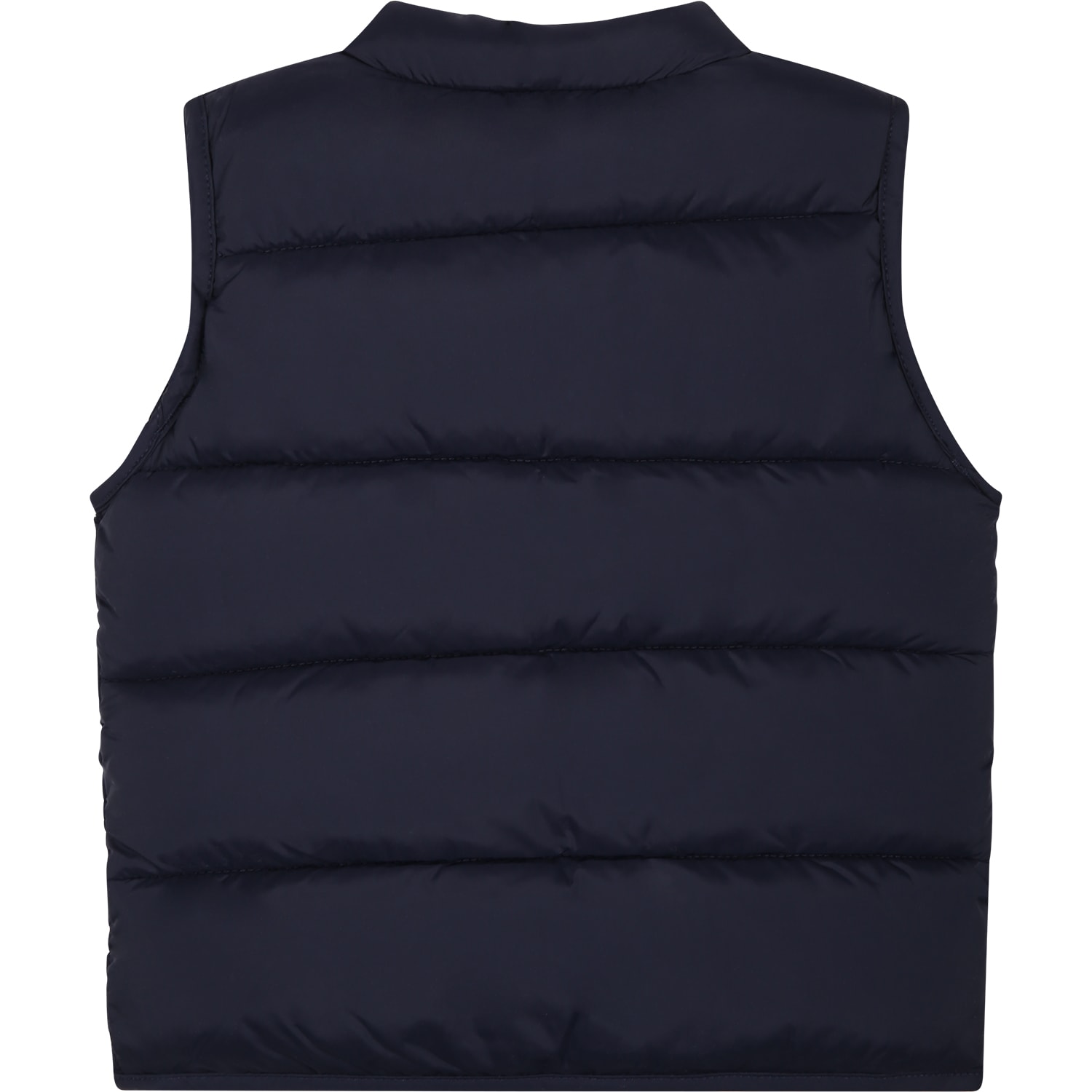 Shop Petit Bateau Blue Vest For Baby Boy