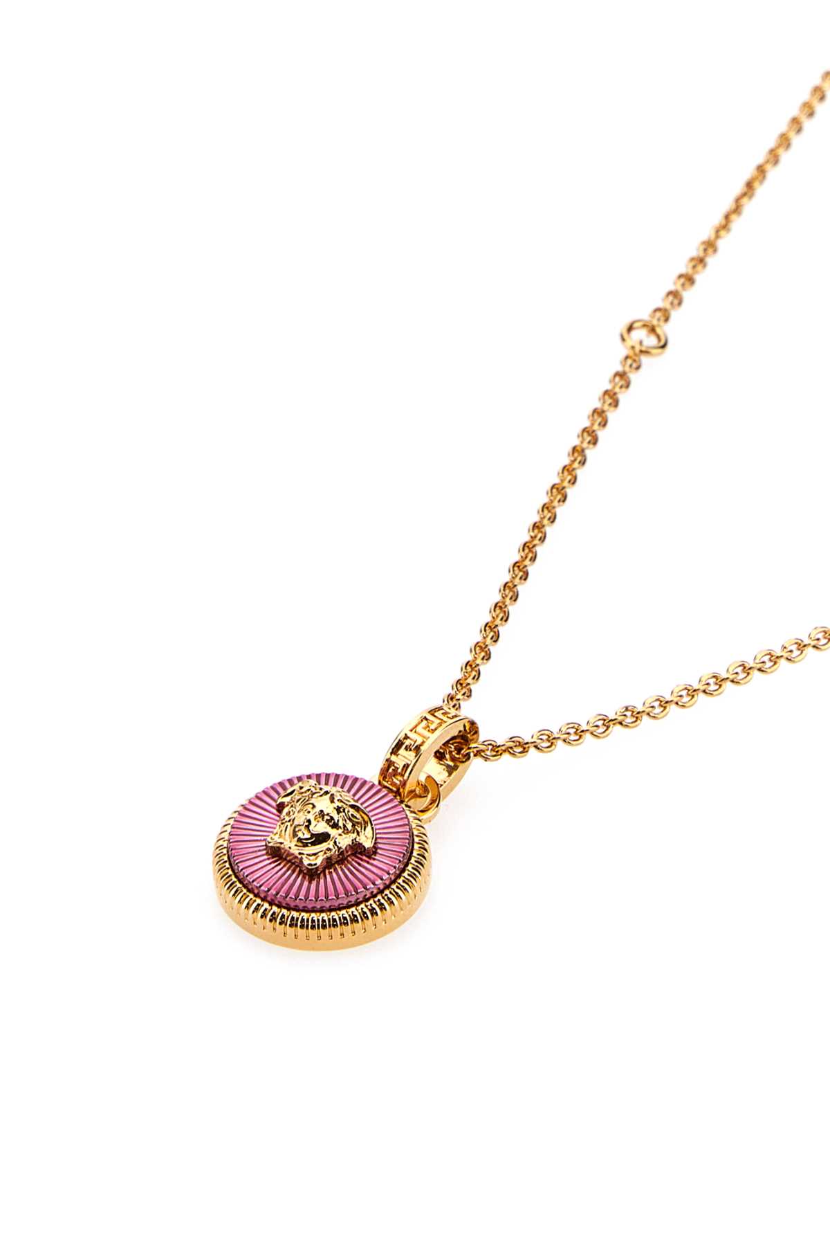Shop Versace Gold Metal Necklace In 4jjm0