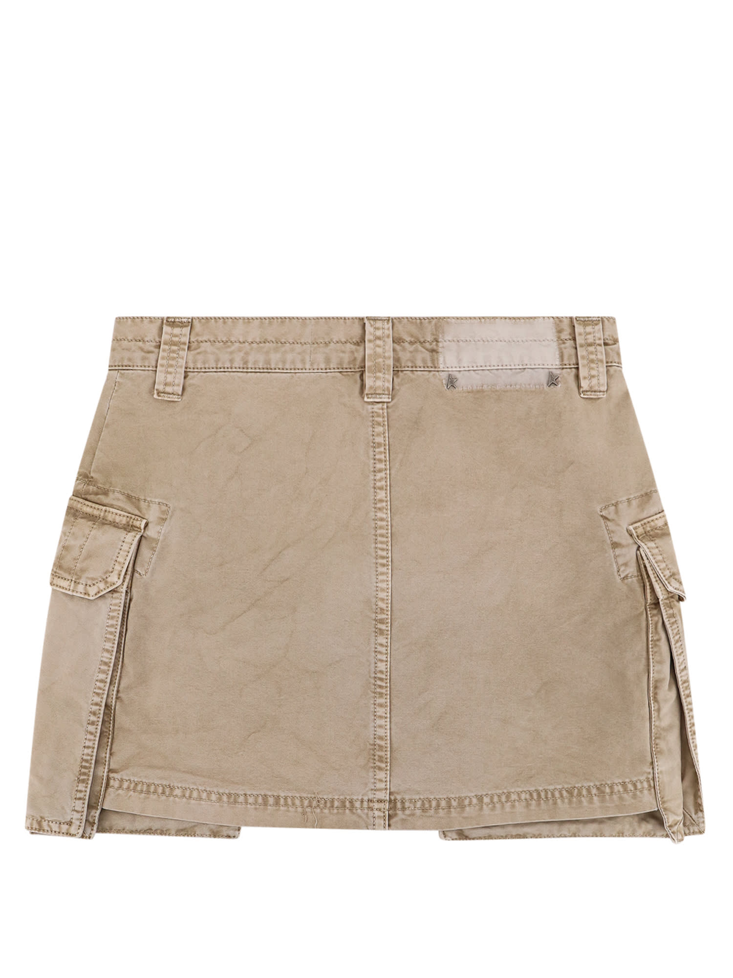 Shop Golden Goose Skirt In Beige