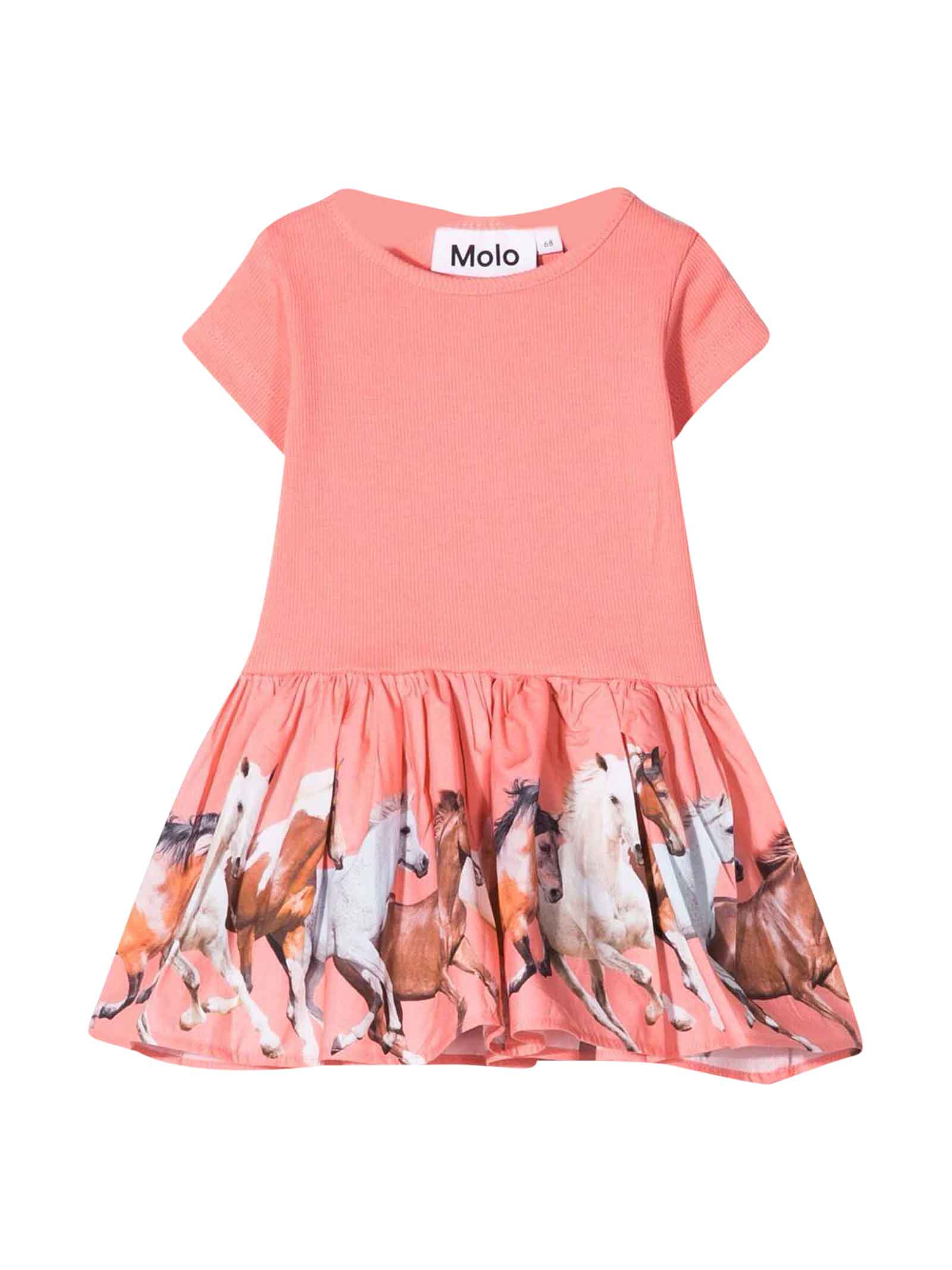 Molo Pink Dress Baby Girl Kids