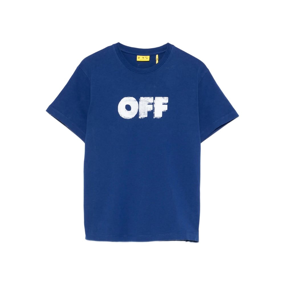 Off-white Short-sleeved T-shirt Off White In Blue