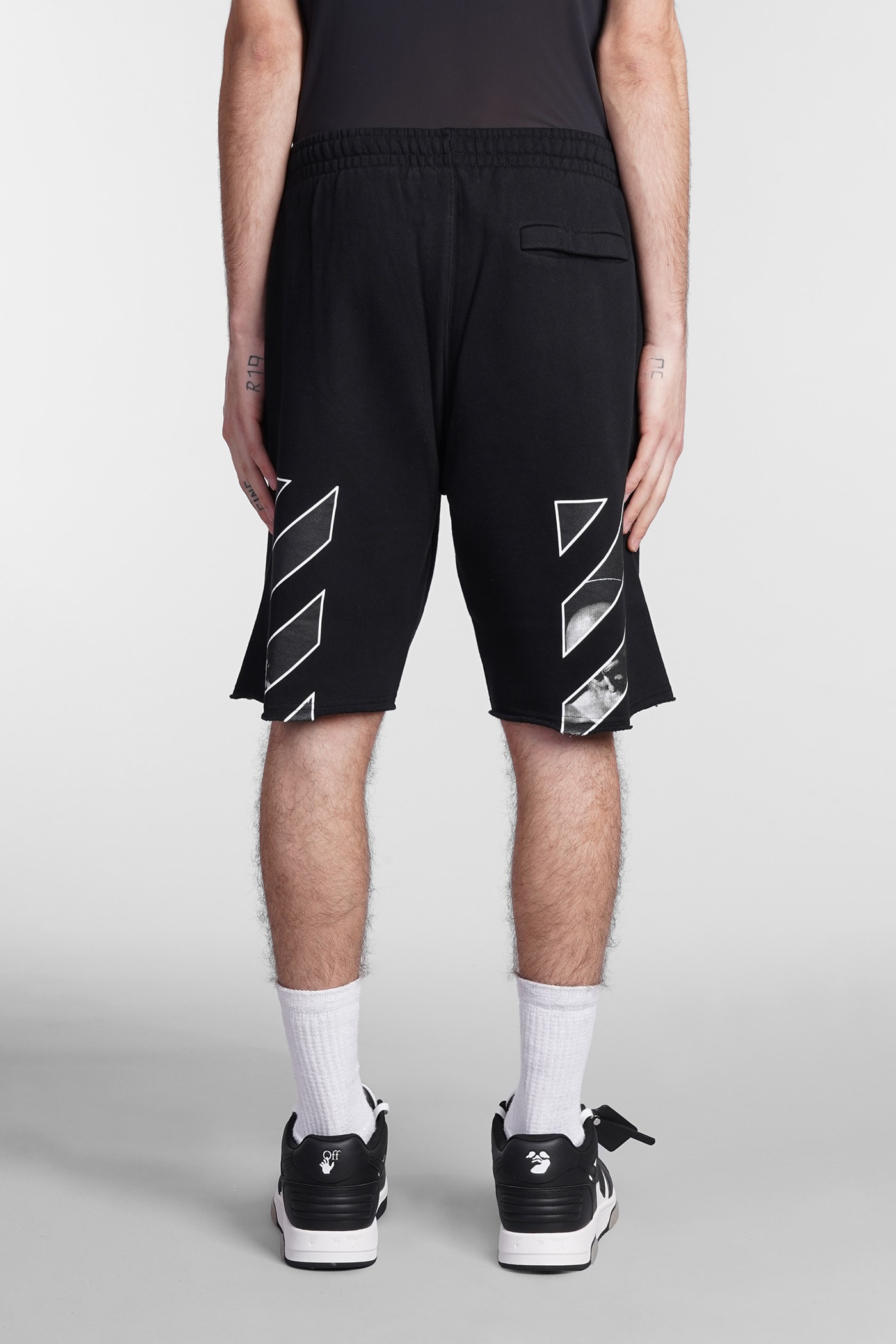 Off-White Outlet: shorts in cotton - Black