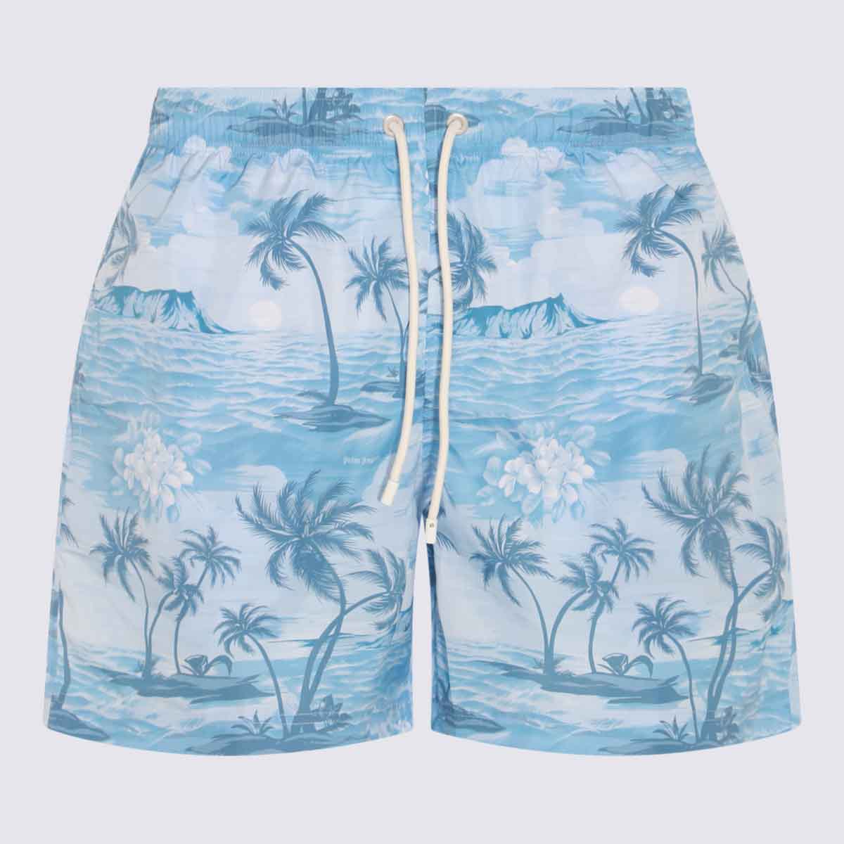 Shop Palm Angels Light Blue Beachwear