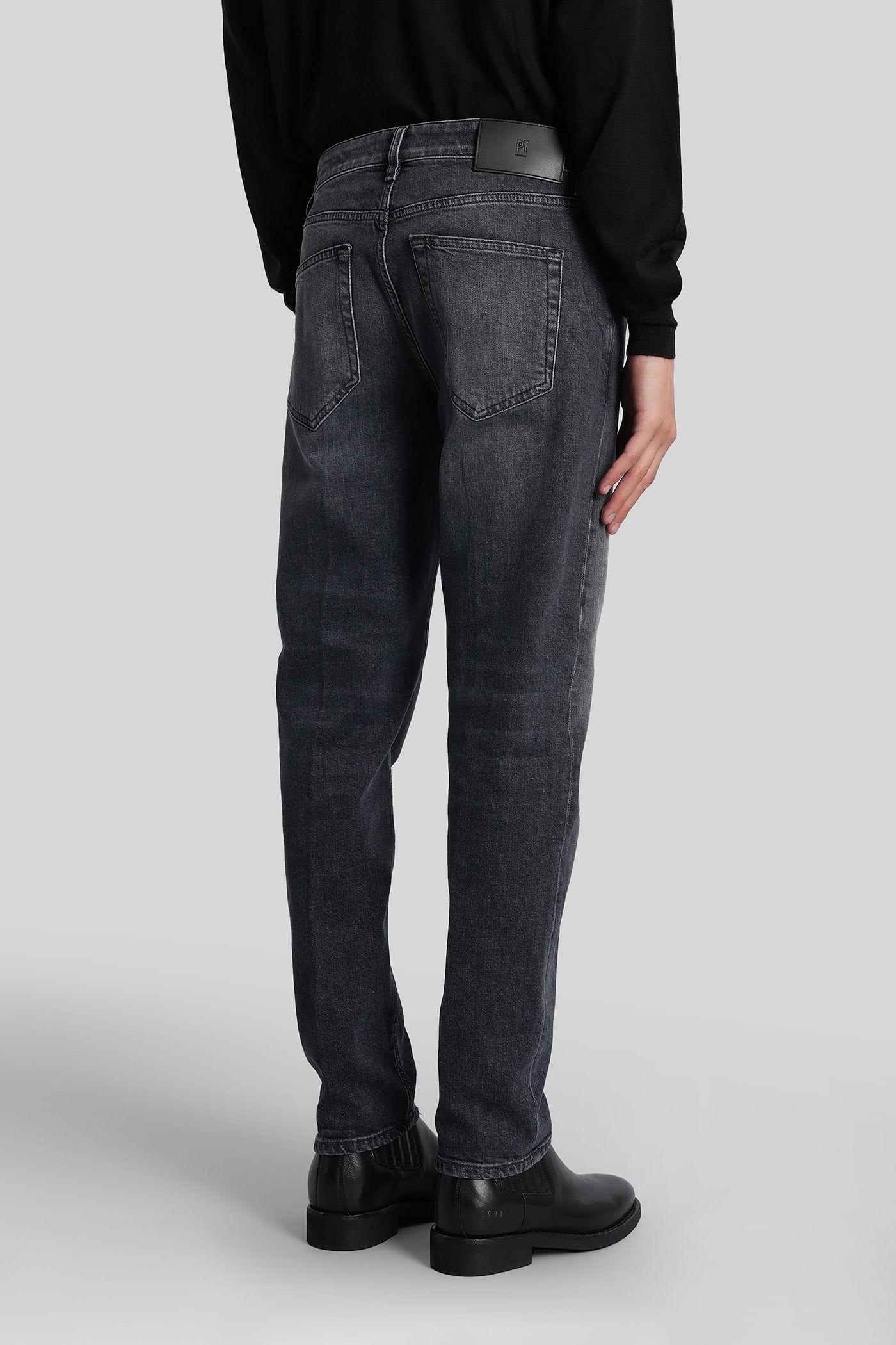 Pt Torino Ca2430 Jeans In Black Denim In Black