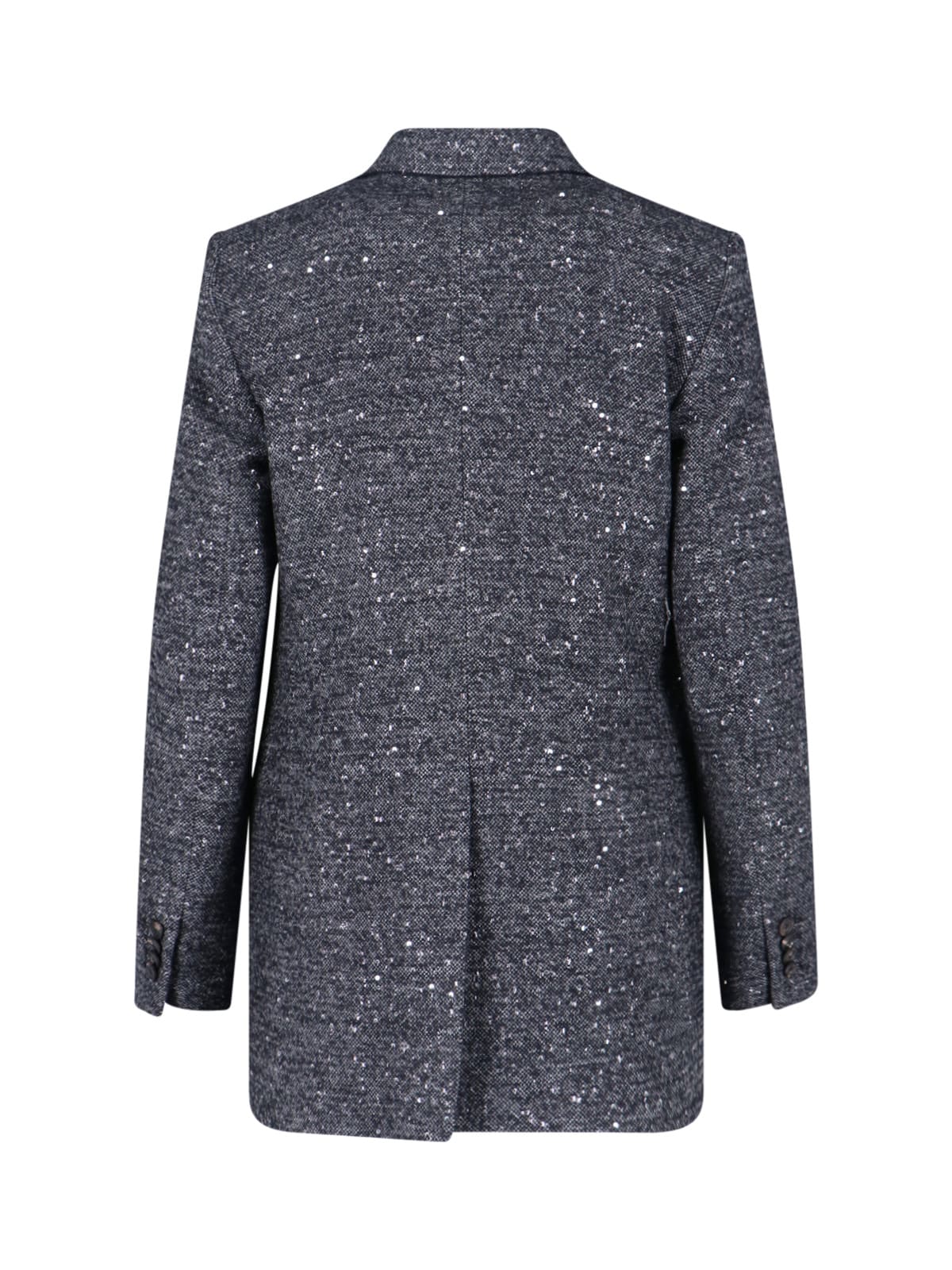 Tagliatore Sequin Embellished Long Sleeve Blazer In Gray