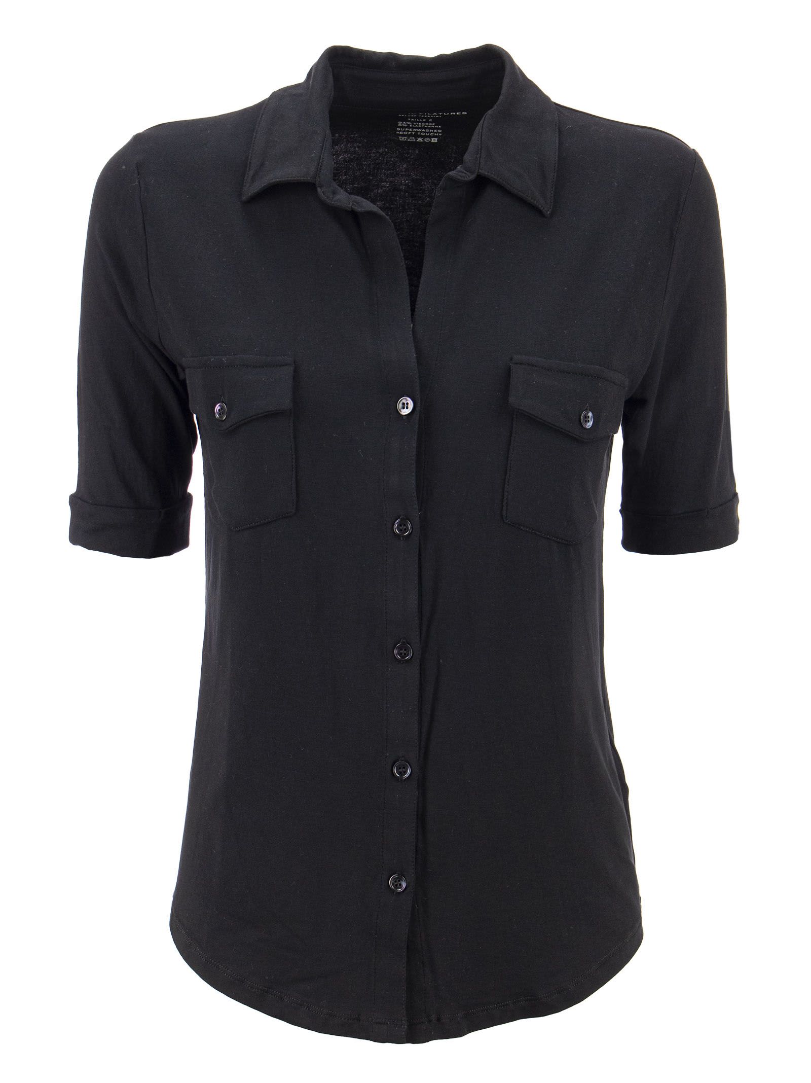 Majestic Filatures Shirt With Elbow Sleeves