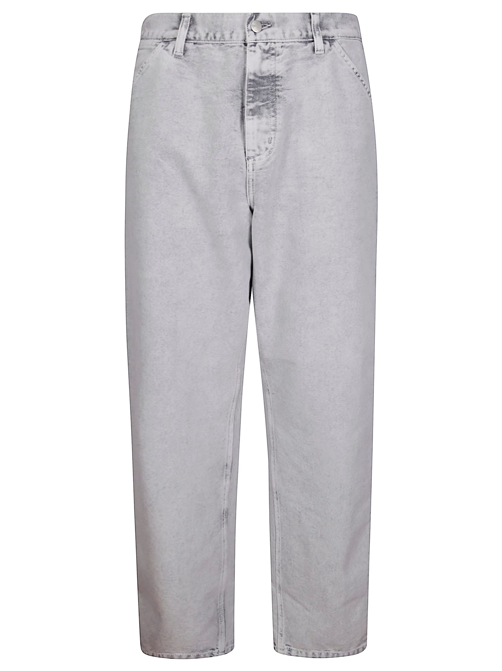 Carhartt Grey Denim Single Knee Jeans In White