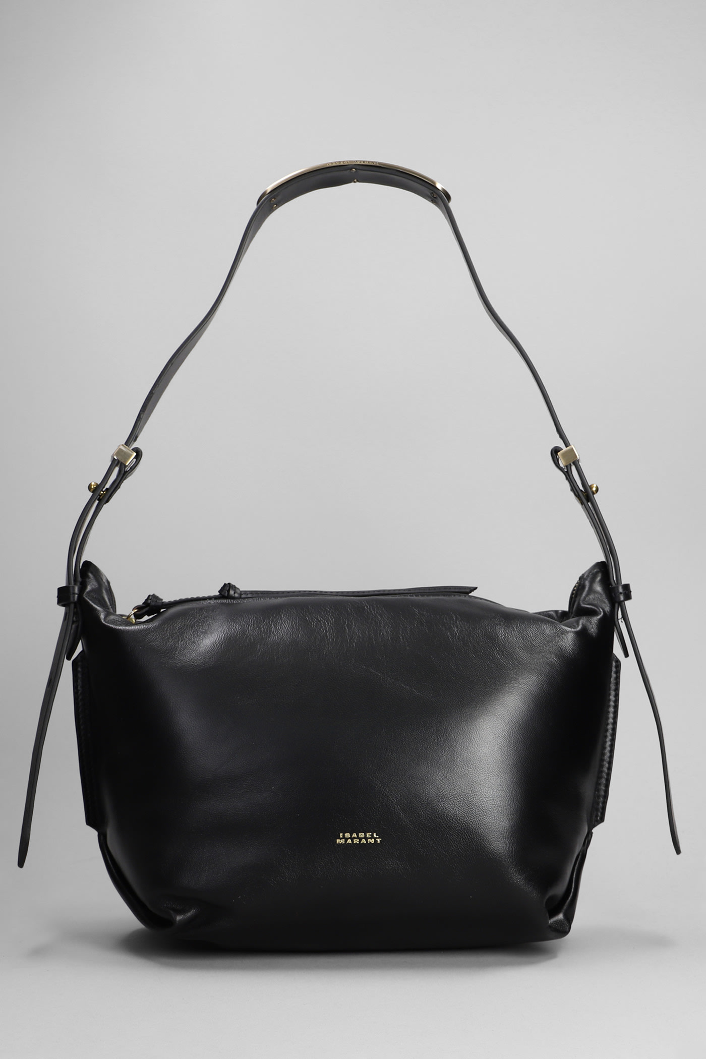 Isabel Marant Leyden Shoulder Bag In Black Leather