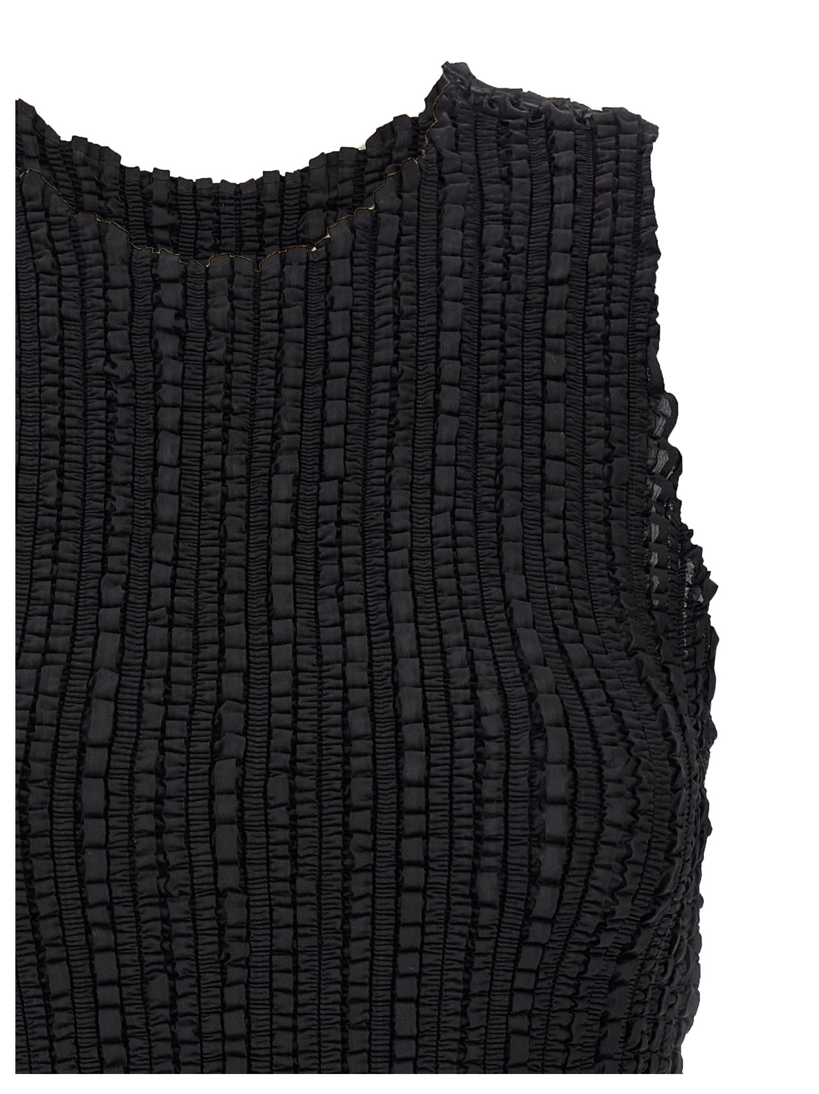 Issey Miyake Jellyfish Pleats Tops Black