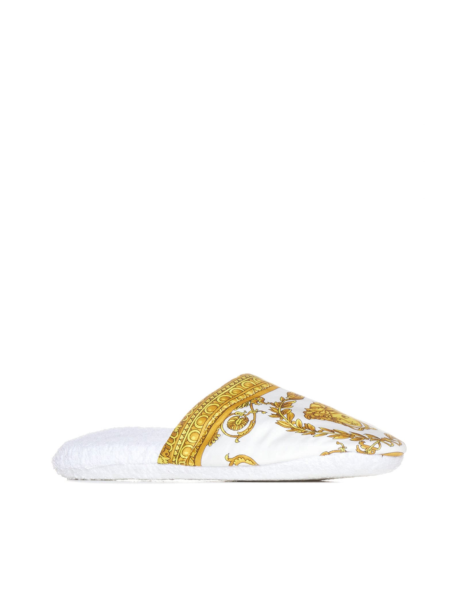 Shop Versace Shoes In White/yellow