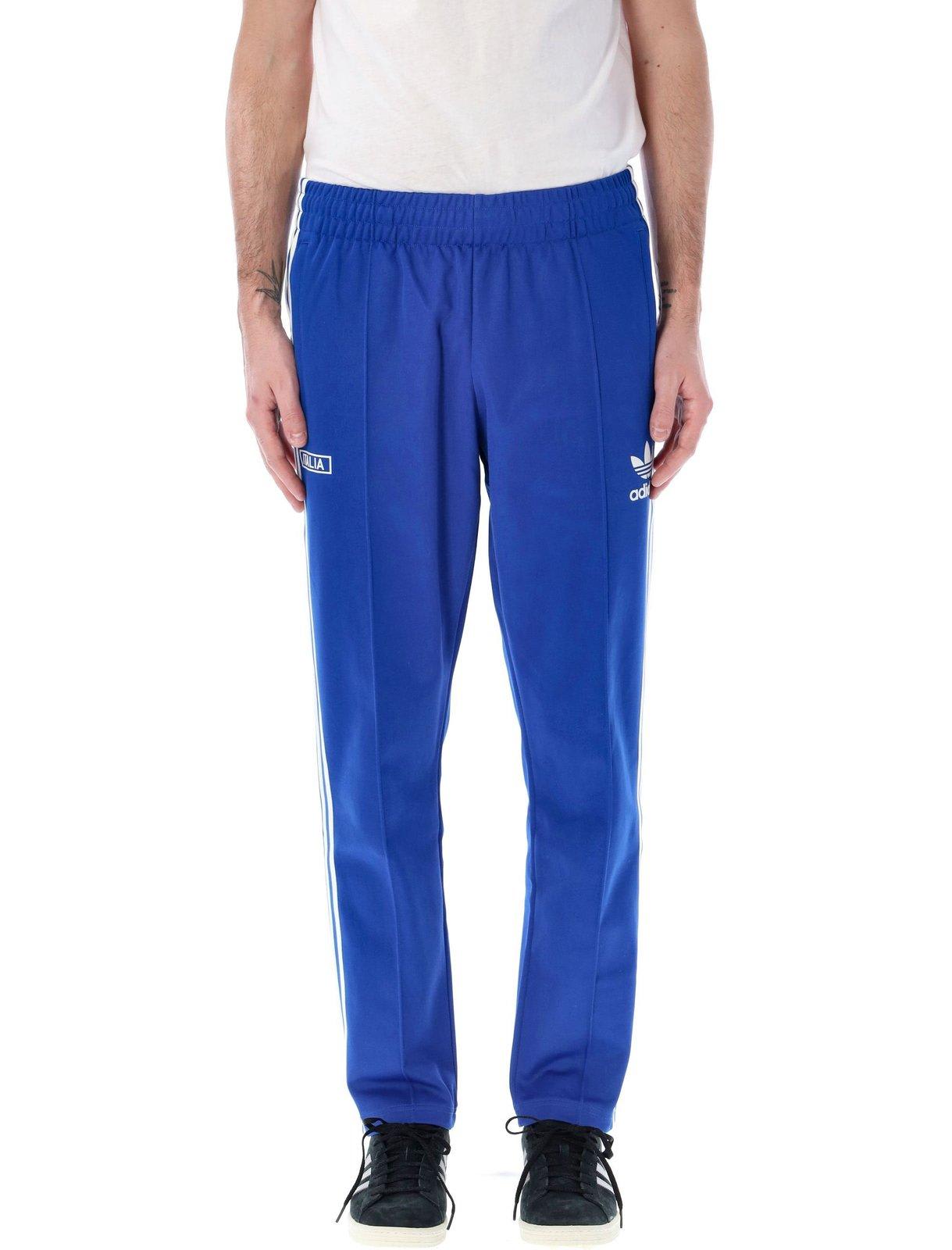 Adidas Originals Straight Leg Track Trousers In Blue