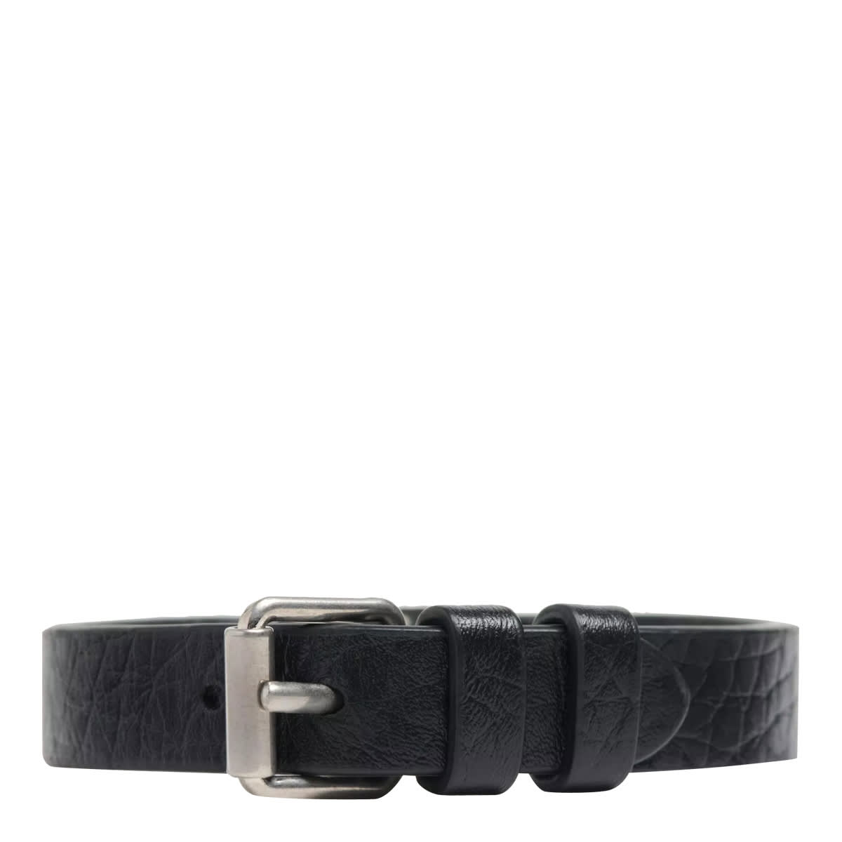 Valentino Vlogo Signature Buckled Bracelet In Black