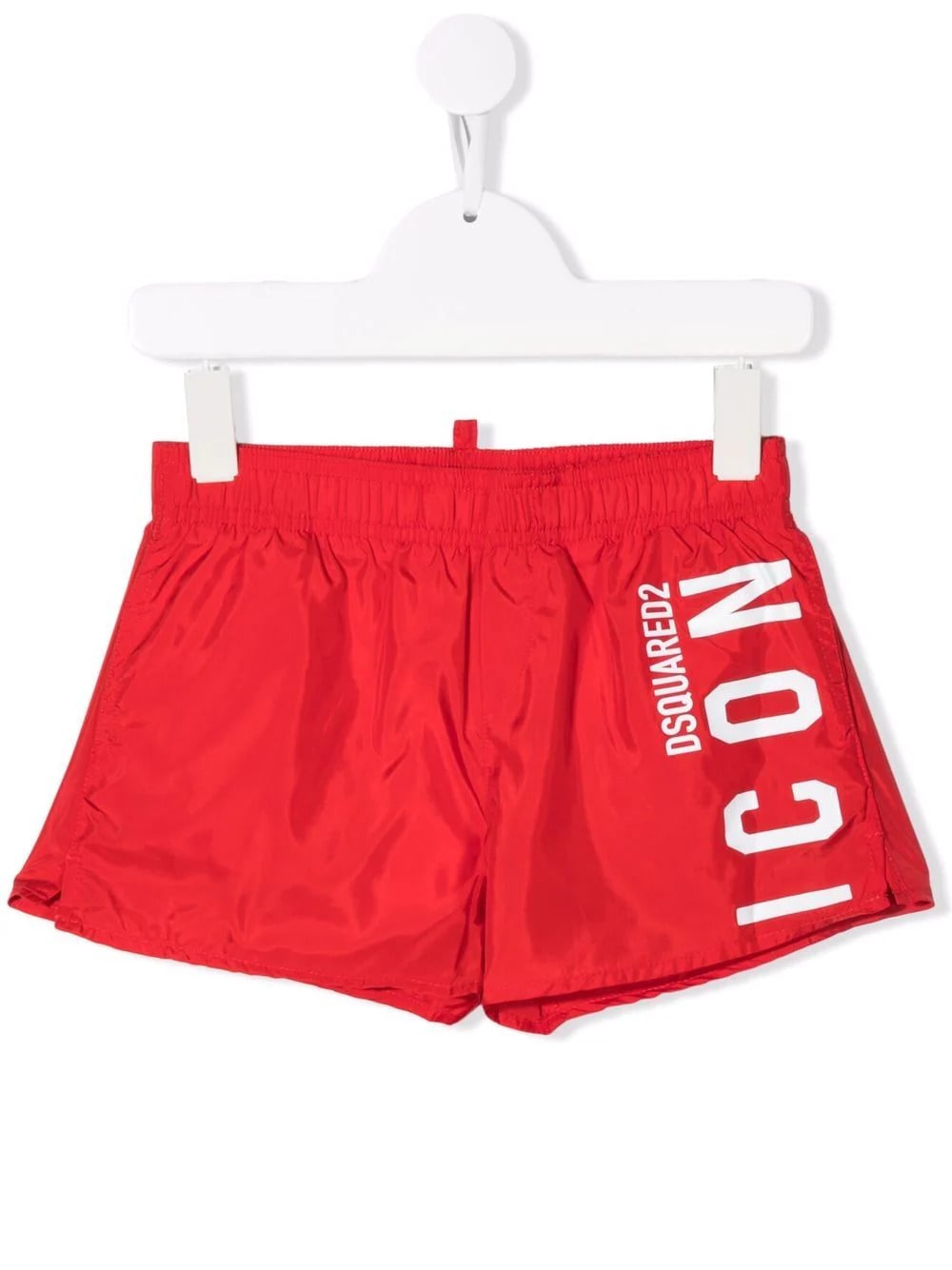 Kids Red Swim Shorts With Icon Dsquared2 Logo