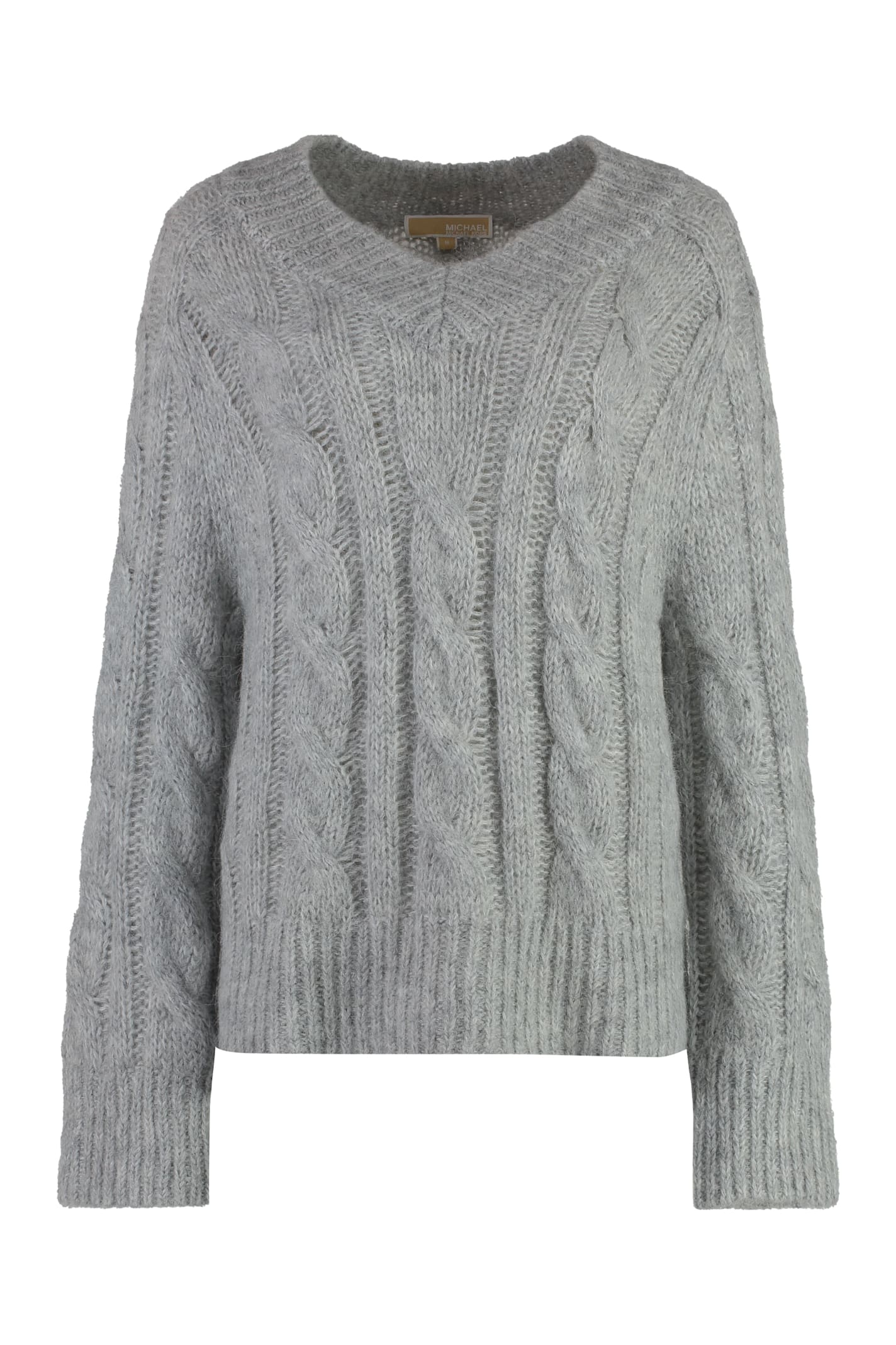 Shop Michael Michael Kors Alpaca Blend Sweater In Grey