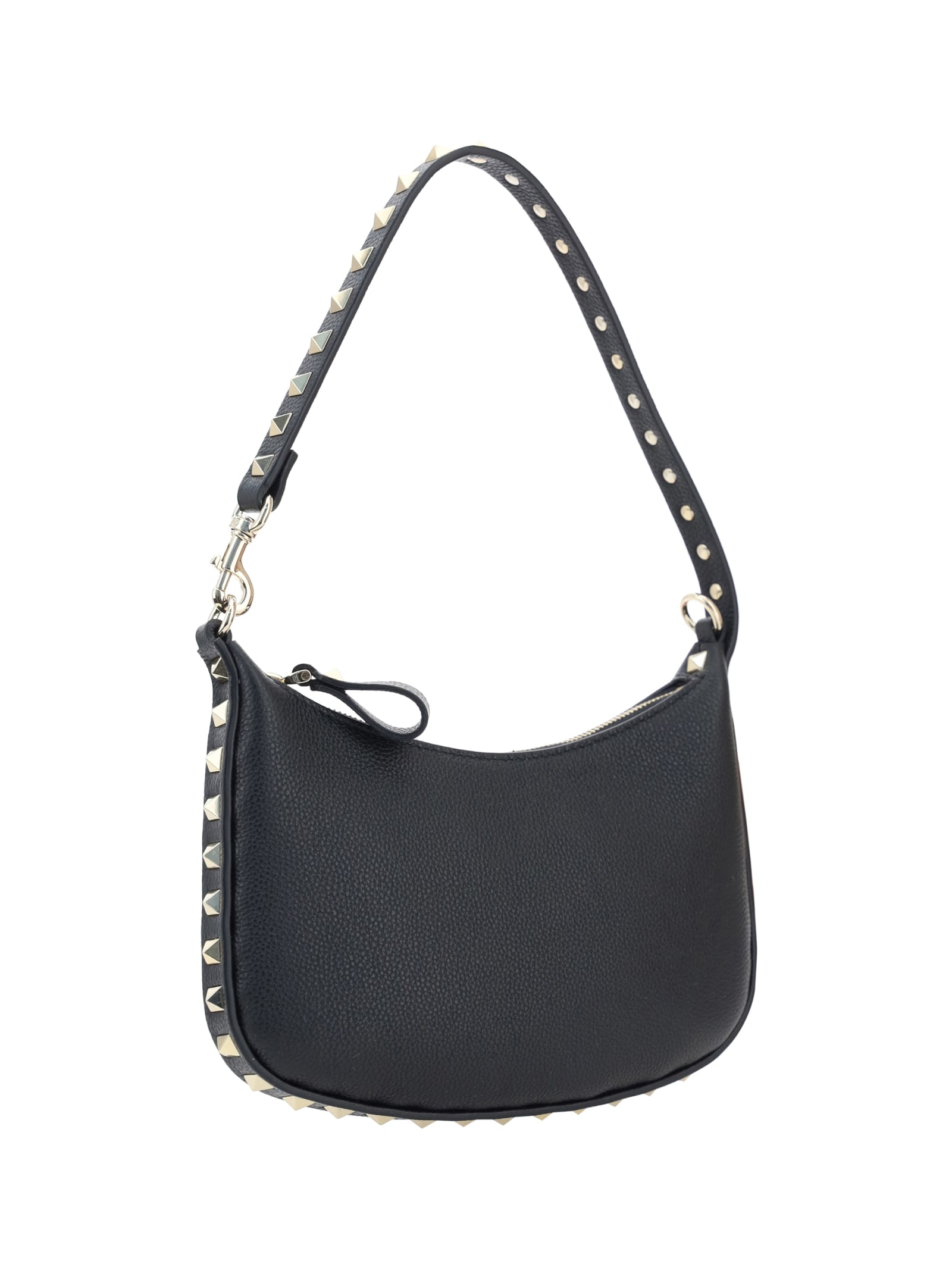 Shop Valentino Mini Rockstud Shoulder Bag In Black
