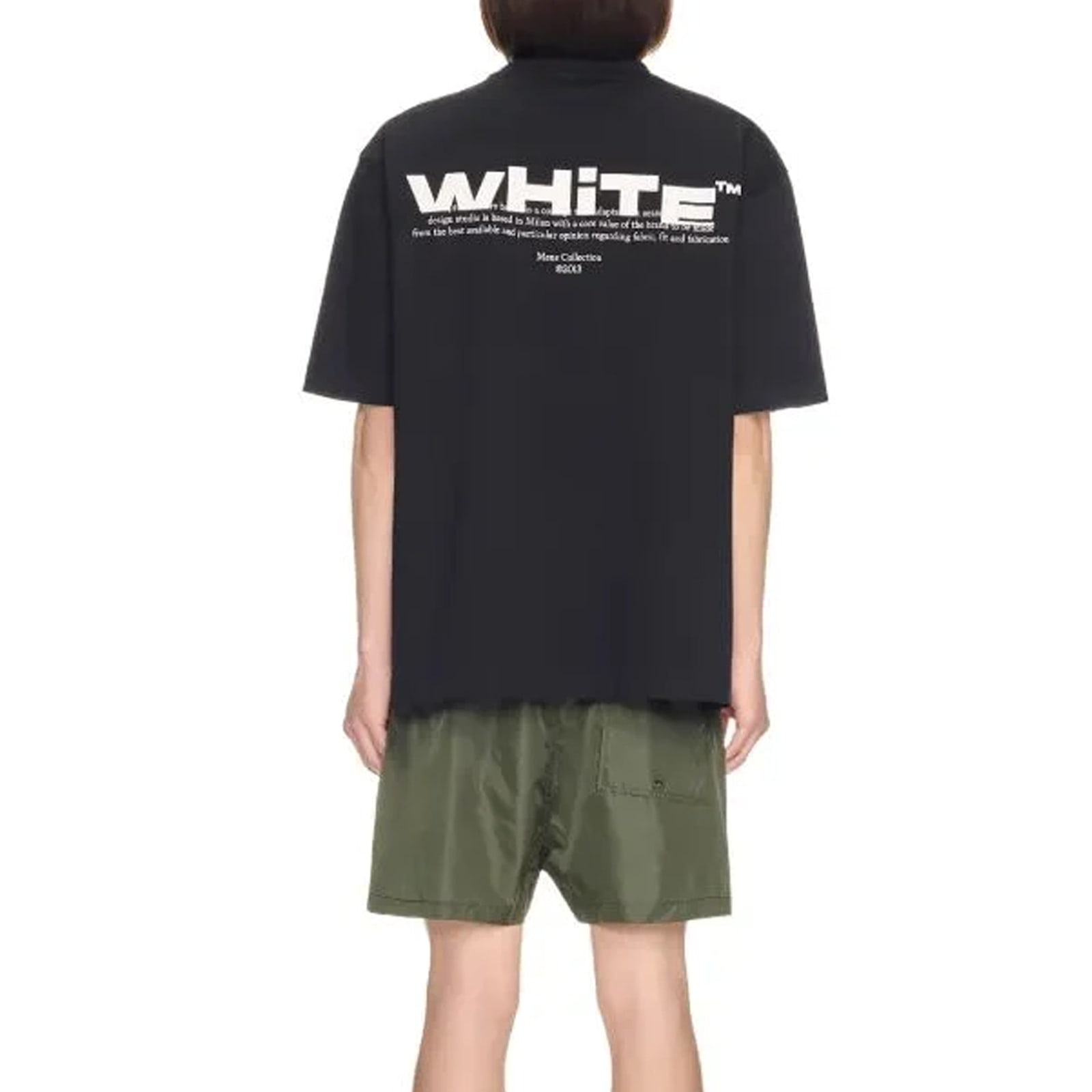 Off-white Cotton Crew-neck T-shirt In Black
