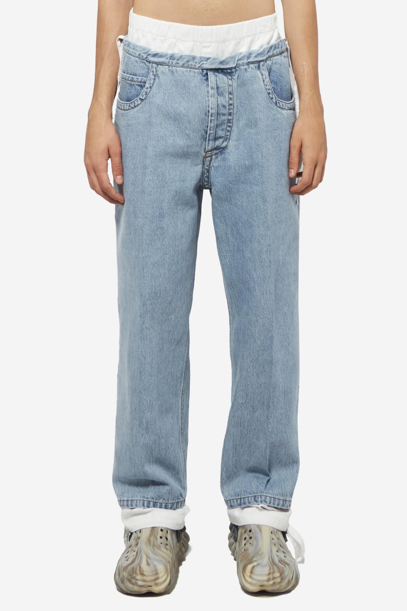 CRAIG GREEN CROPPED BOW JEANS