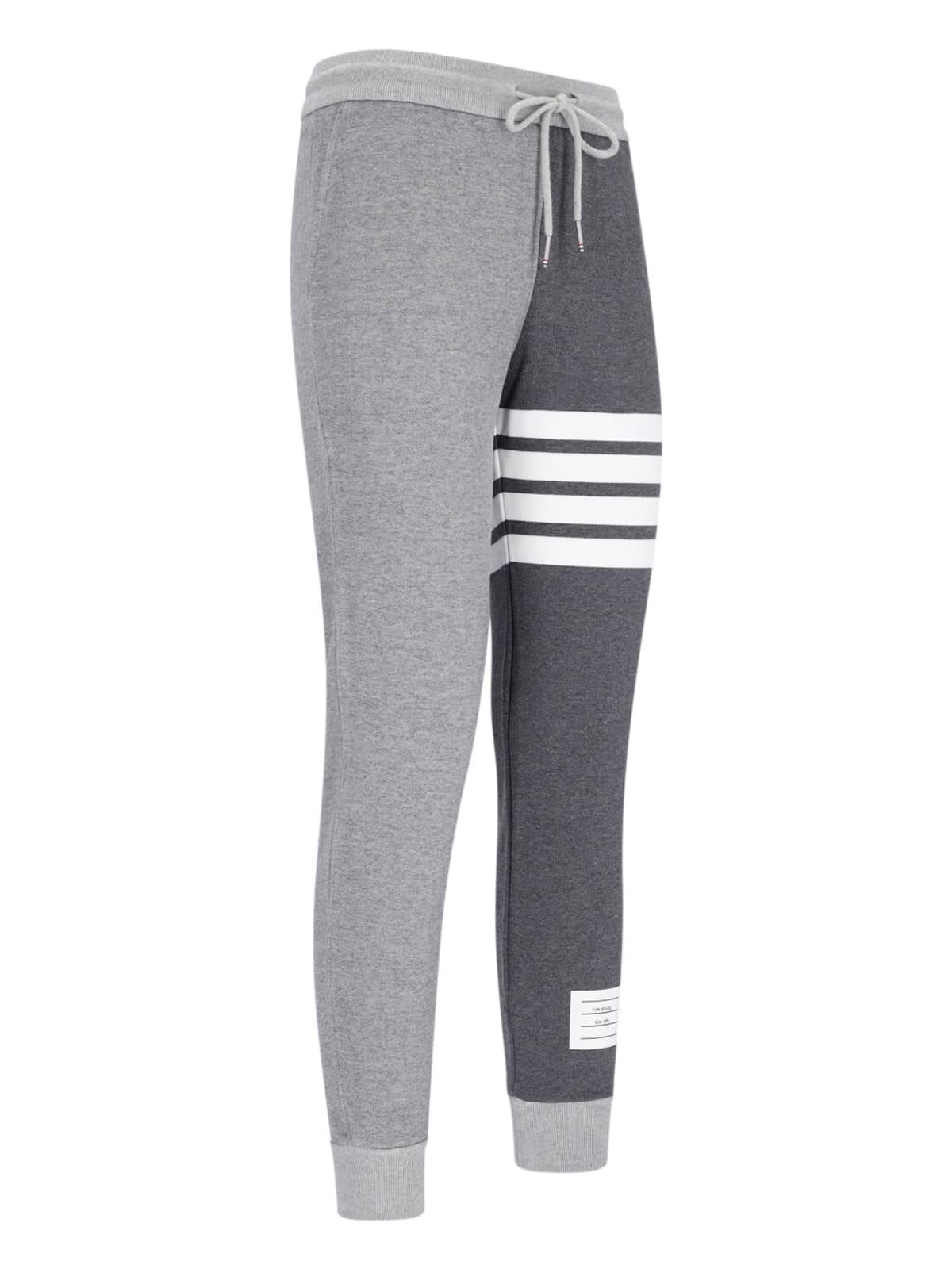 Thom Browne Trousers Block Design Striped Detail In Multi