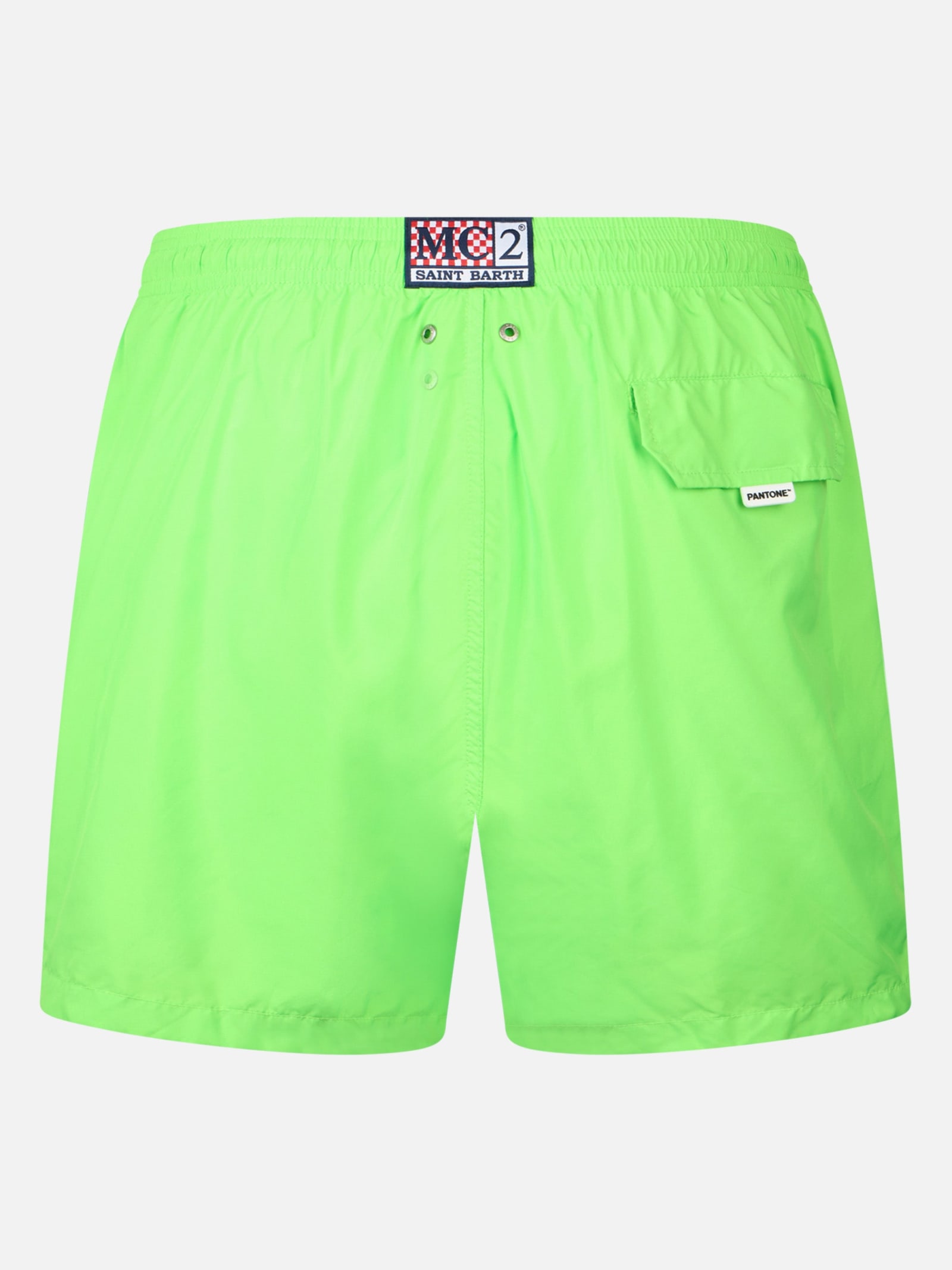 Mc2 Saint Barth Ultralight Swim Short Pantone In Fluo