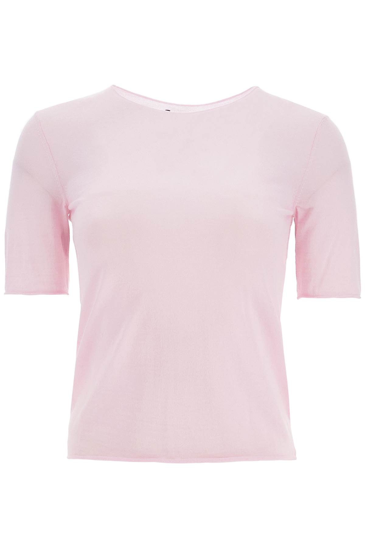 Shop Mrz Short-sleeved Knit Top For In Rosa (pink)