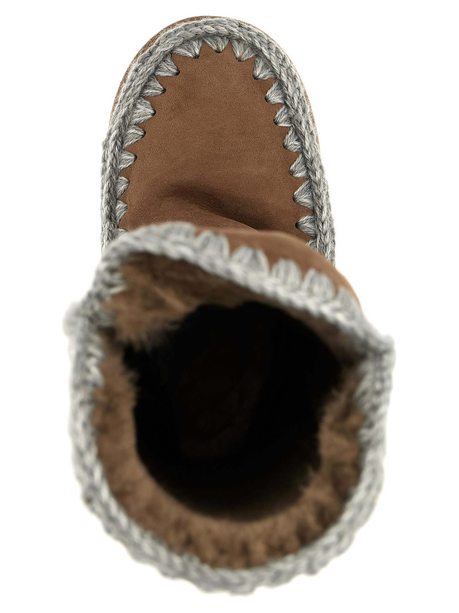 Shop Mou Eskimo 40 Ankle Boots In Beige