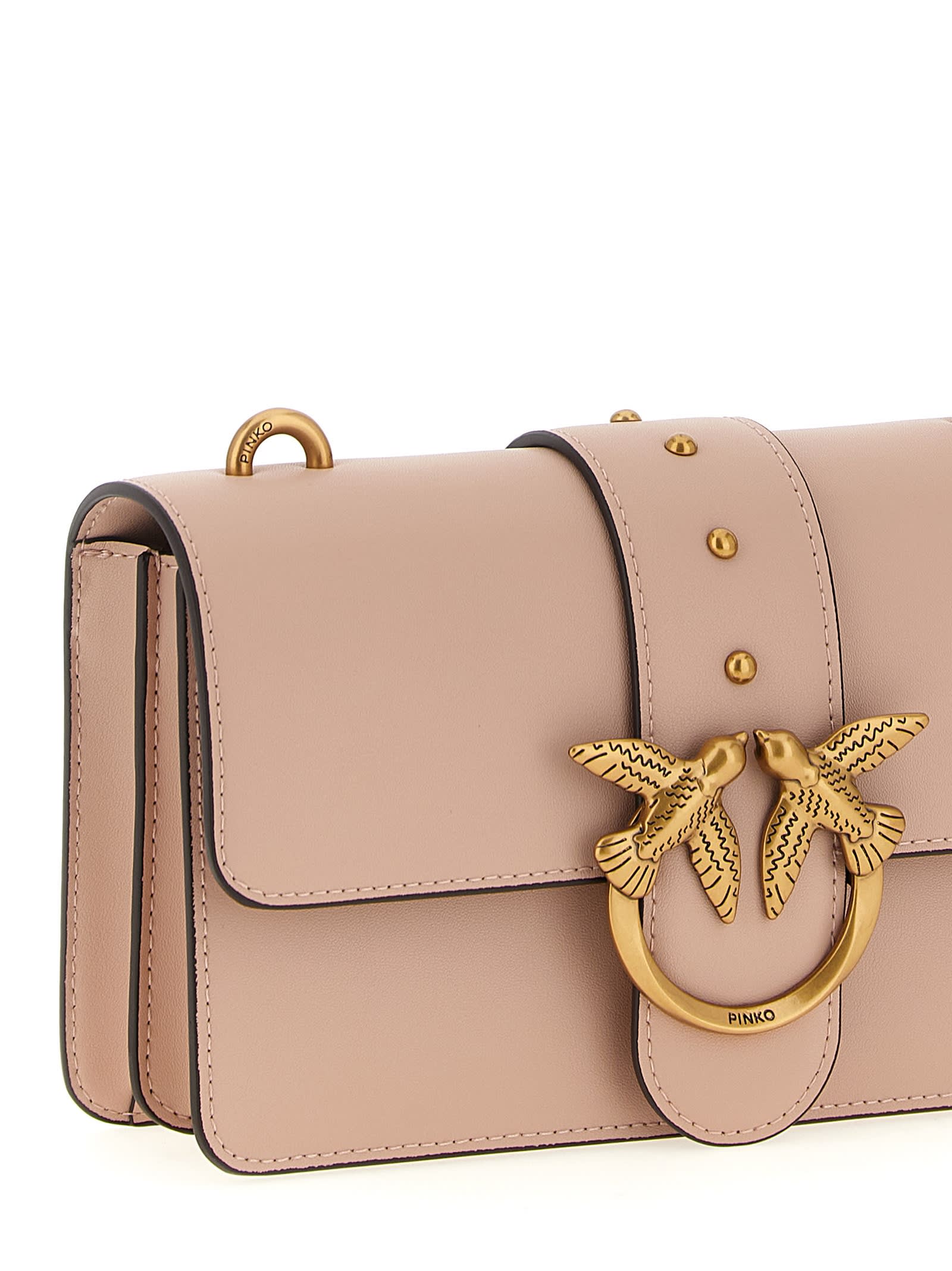 Pinko Love One Mini Crossbody Bag In Pink