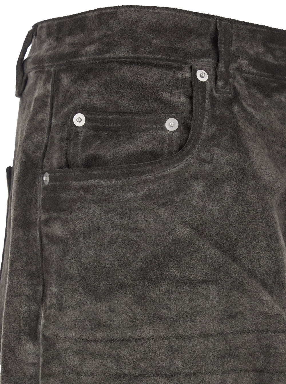 Shop Drkshdw Geth Grey Jeans With Wide Leg And Washed Effect In Denim Man In Brown