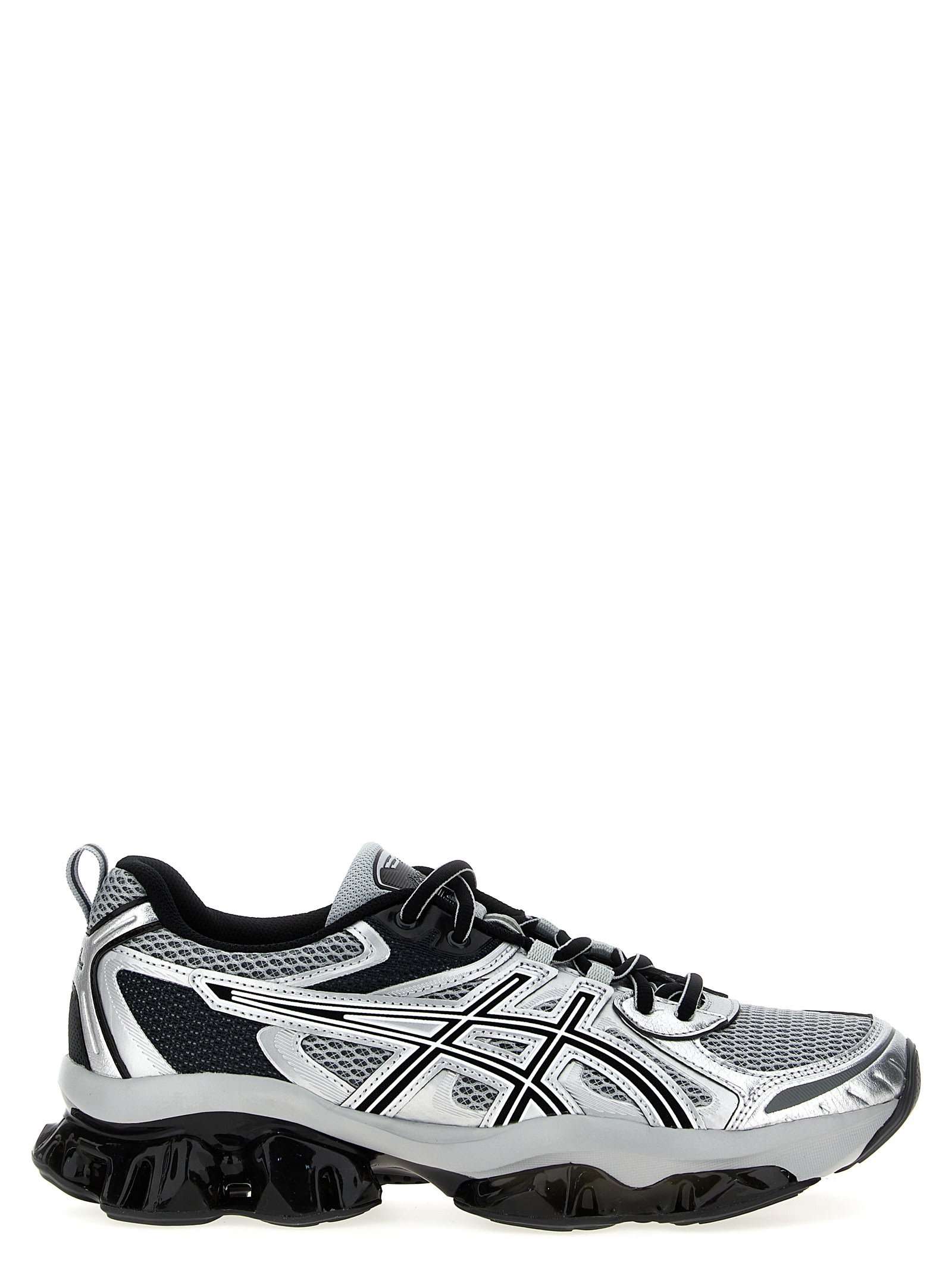Shop Asics Gel-quantum Kinetic Sneakers In Mid Grey/pure Silver