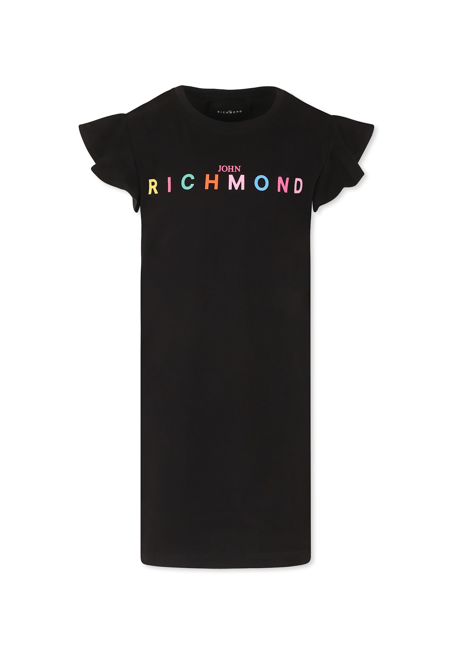 RICHMOND BLACK DRESS FOR GIRL WITH LOGO