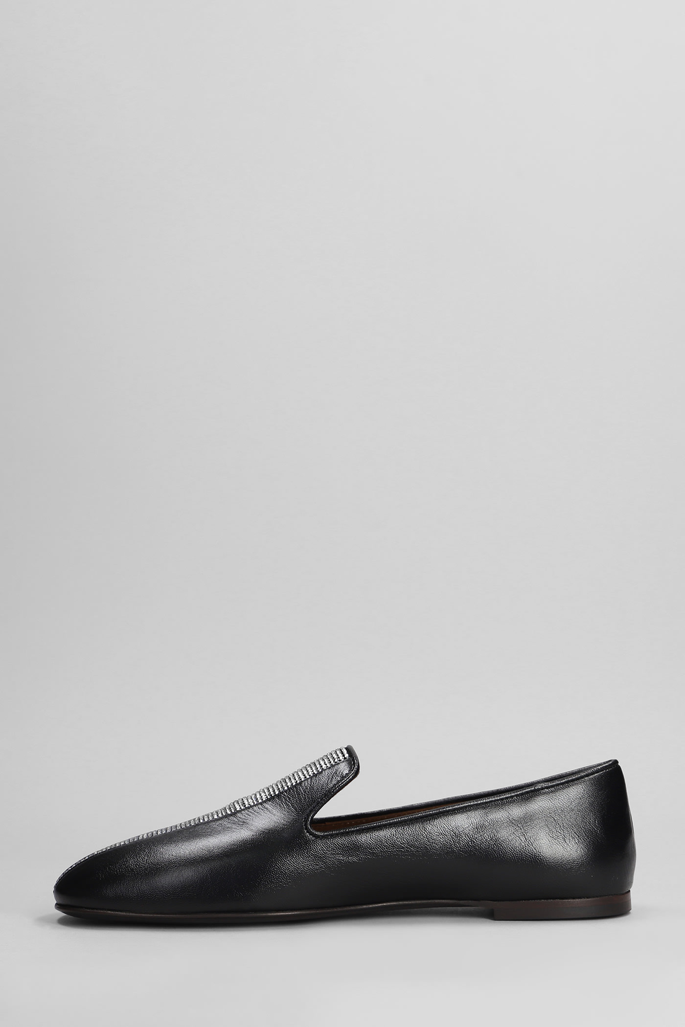 Shop Giuseppe Zanotti Loafers In Black Leather