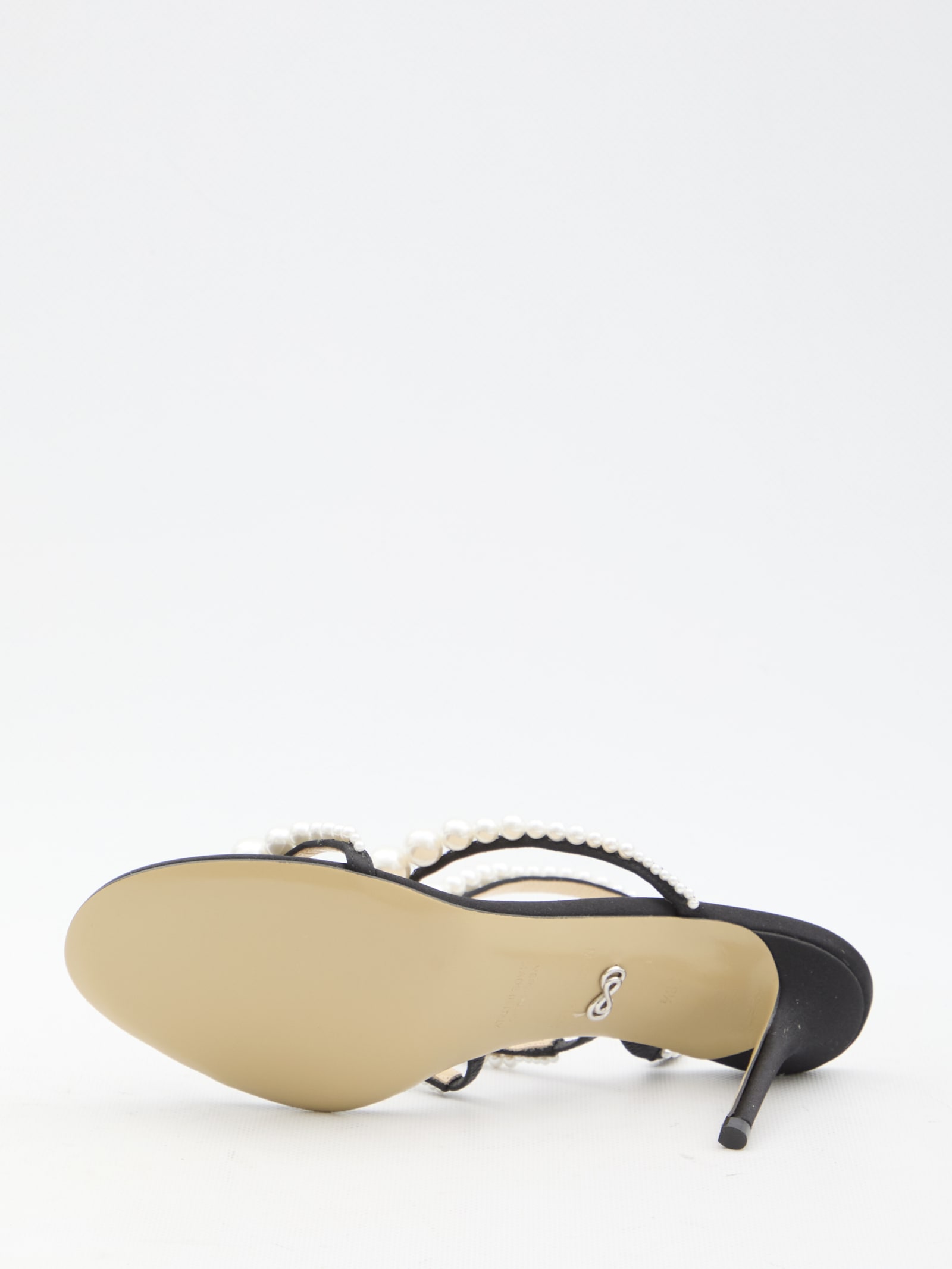 Shop Mach &amp; Mach Sirene Sandals In Black