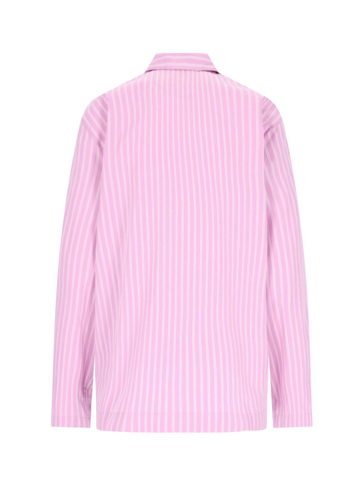 purple Pink Stripes Shirt