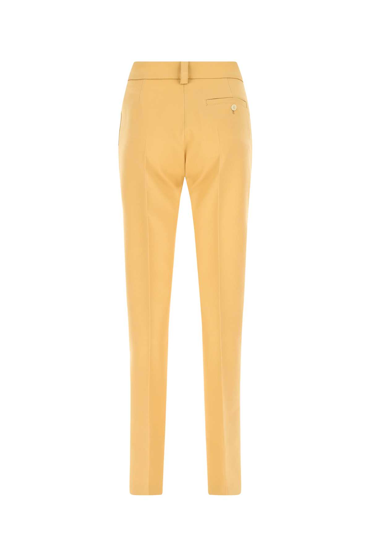 Shop Quira Pastel Orange Wool Pant In Q0023