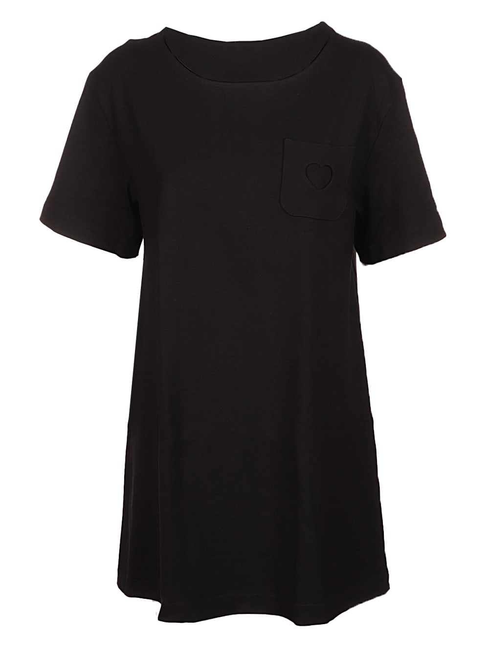 Paskal Mid Sleeve A Line Top With Heart Notch