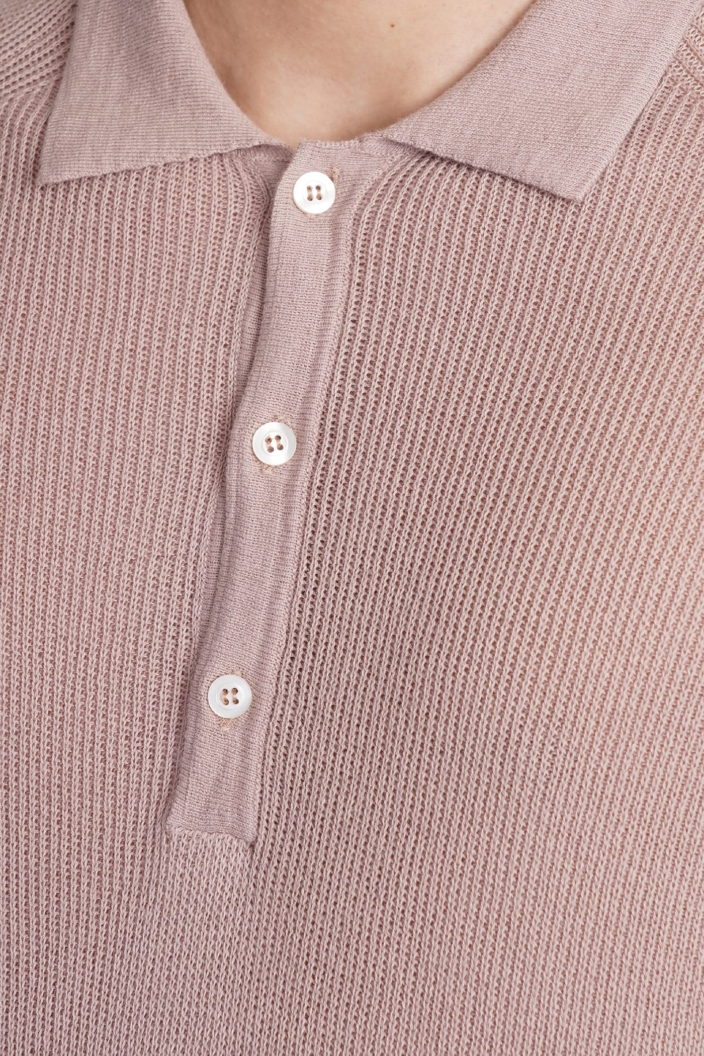 Shop Laneus Polo In Rose-pink Cotton In Rosa