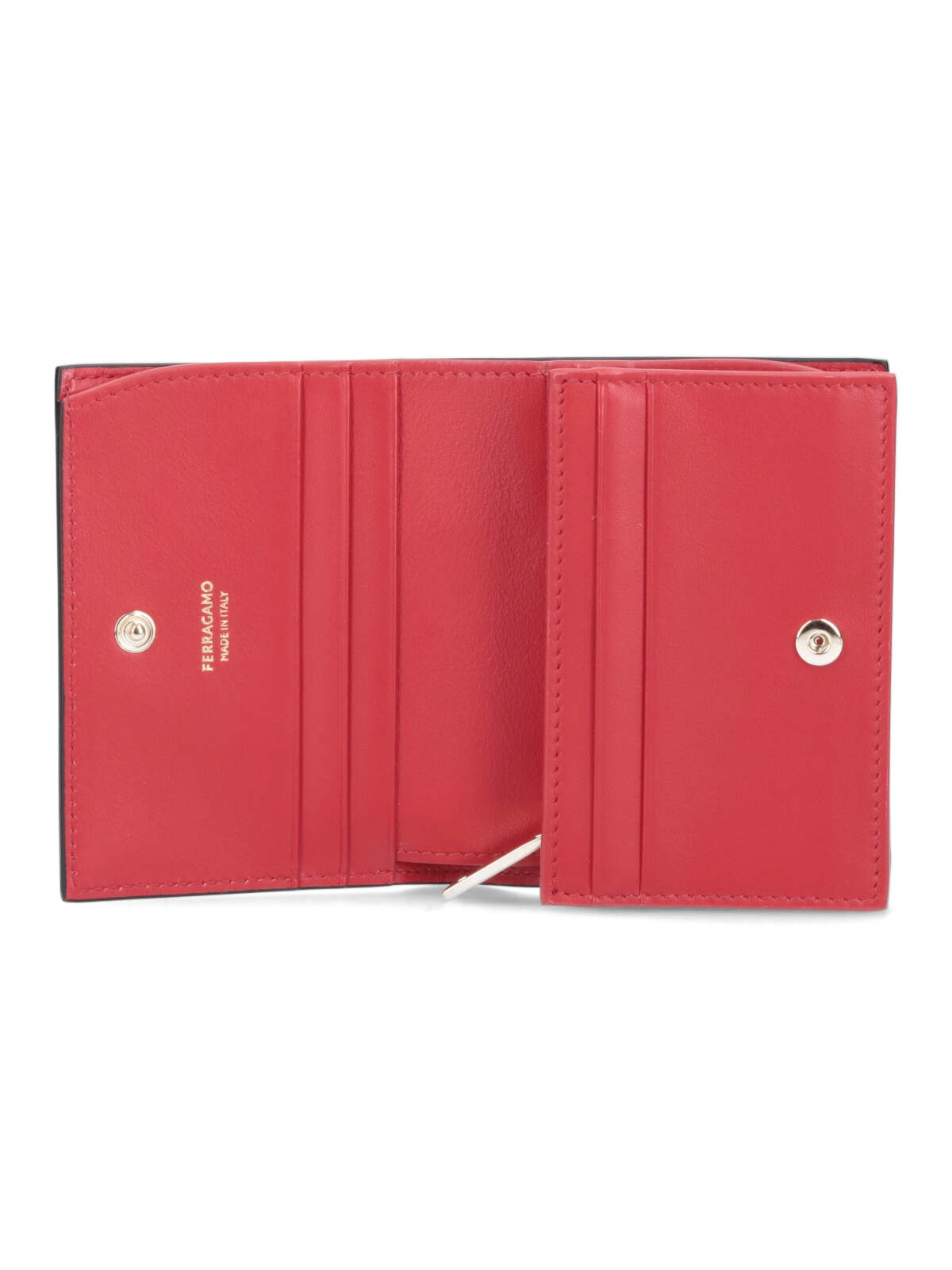 Ferragamo Compact Wallet Gancini In Black