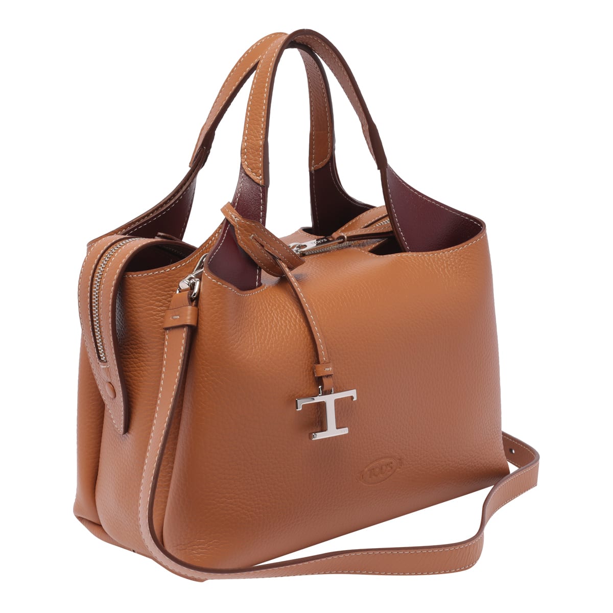 Shop Tod's Florida Bauletto Bag In Brown