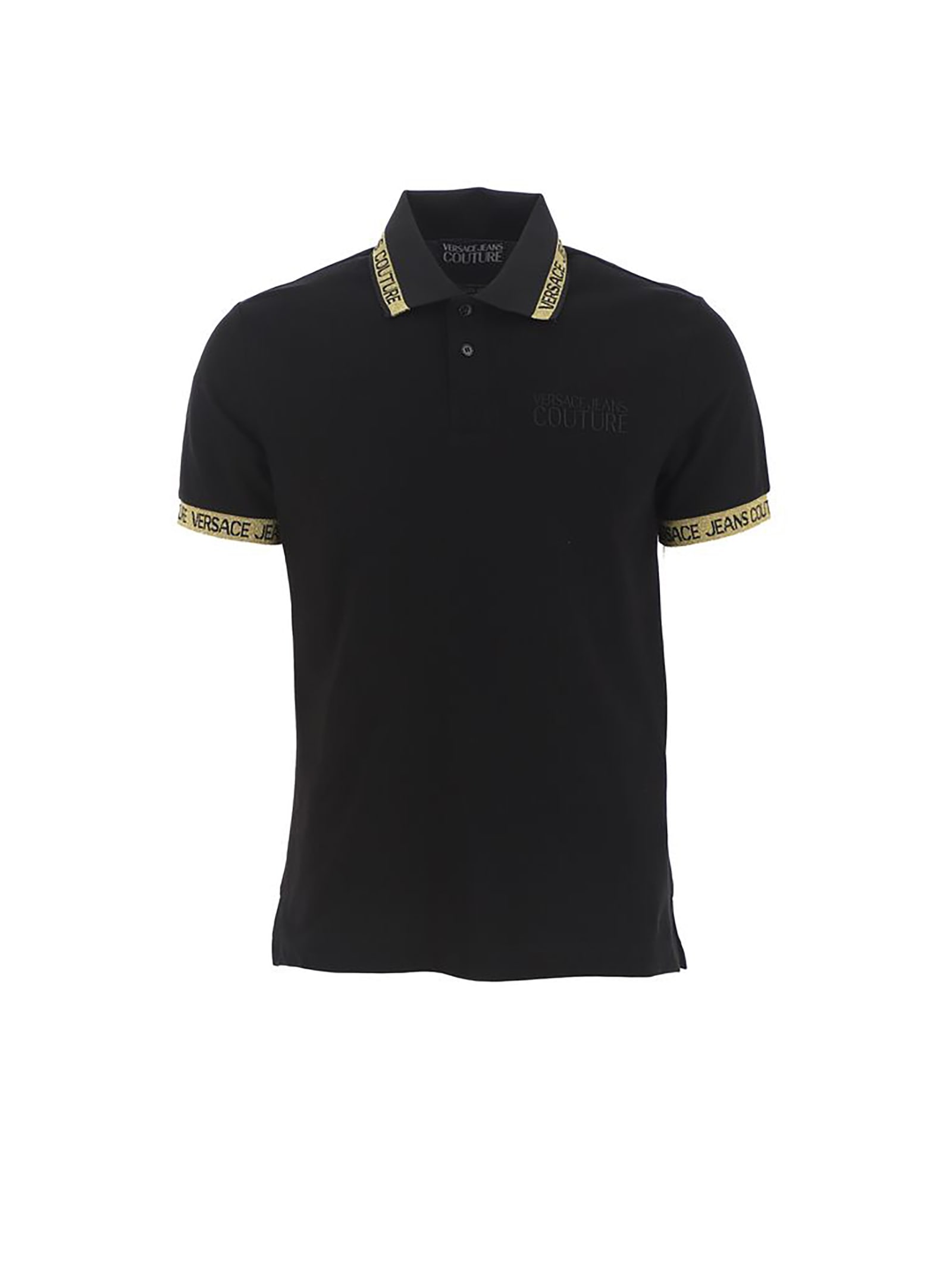 Versace Jeans Couture Cotton Polo Shirt With Logo