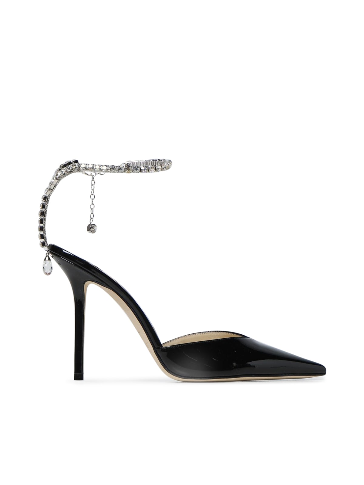 Jimmy Choo Patent Leather W/crystal Chain