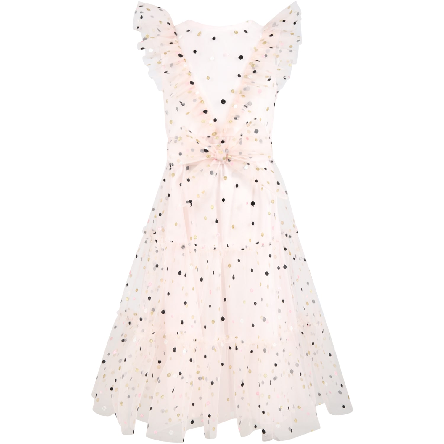 Philosophy di Lorenzo Serafini Pink Dress For Girl With Polka-dots