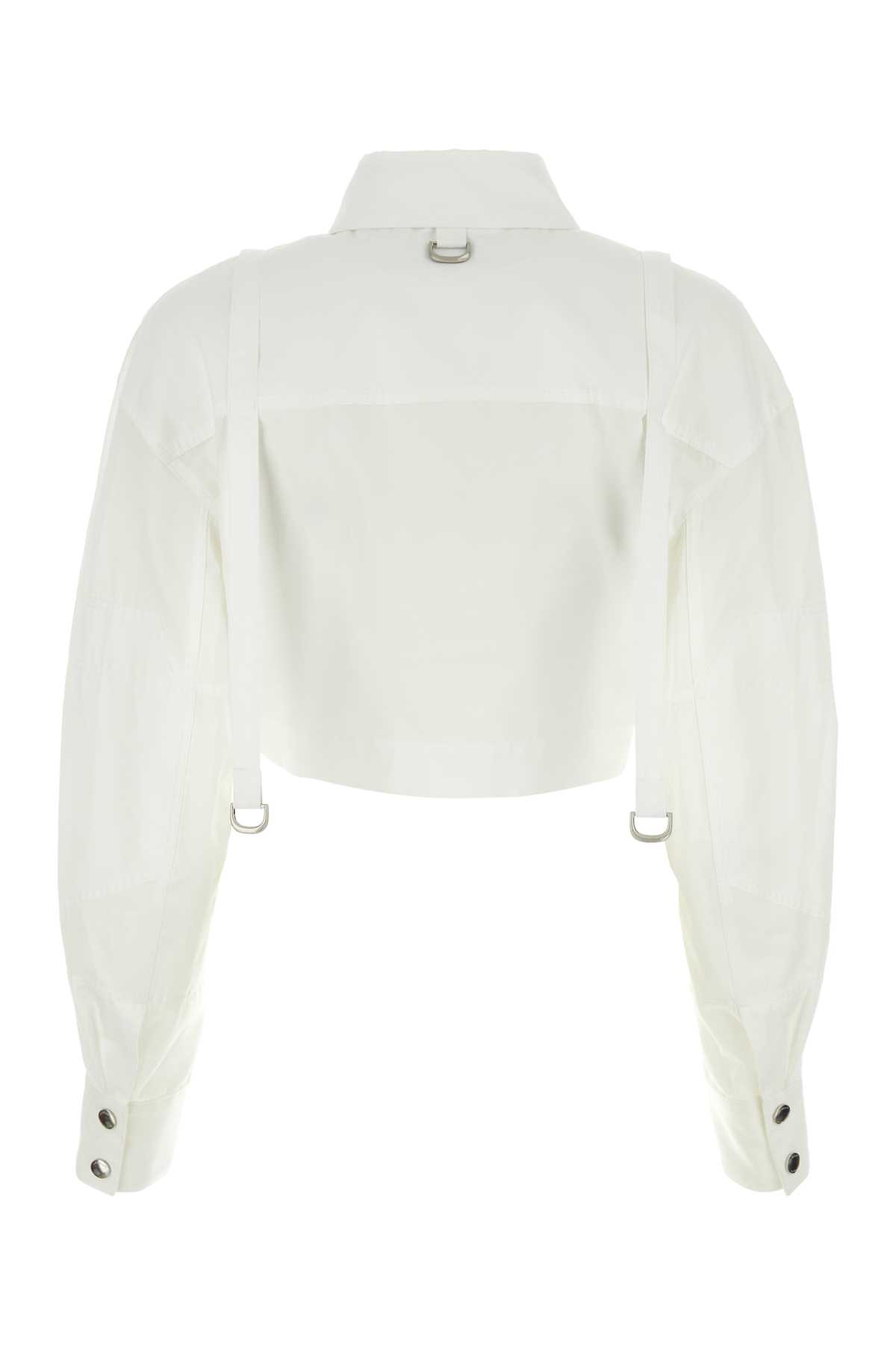 Shop Off-white White Poplin Shirt In Whitewhite
