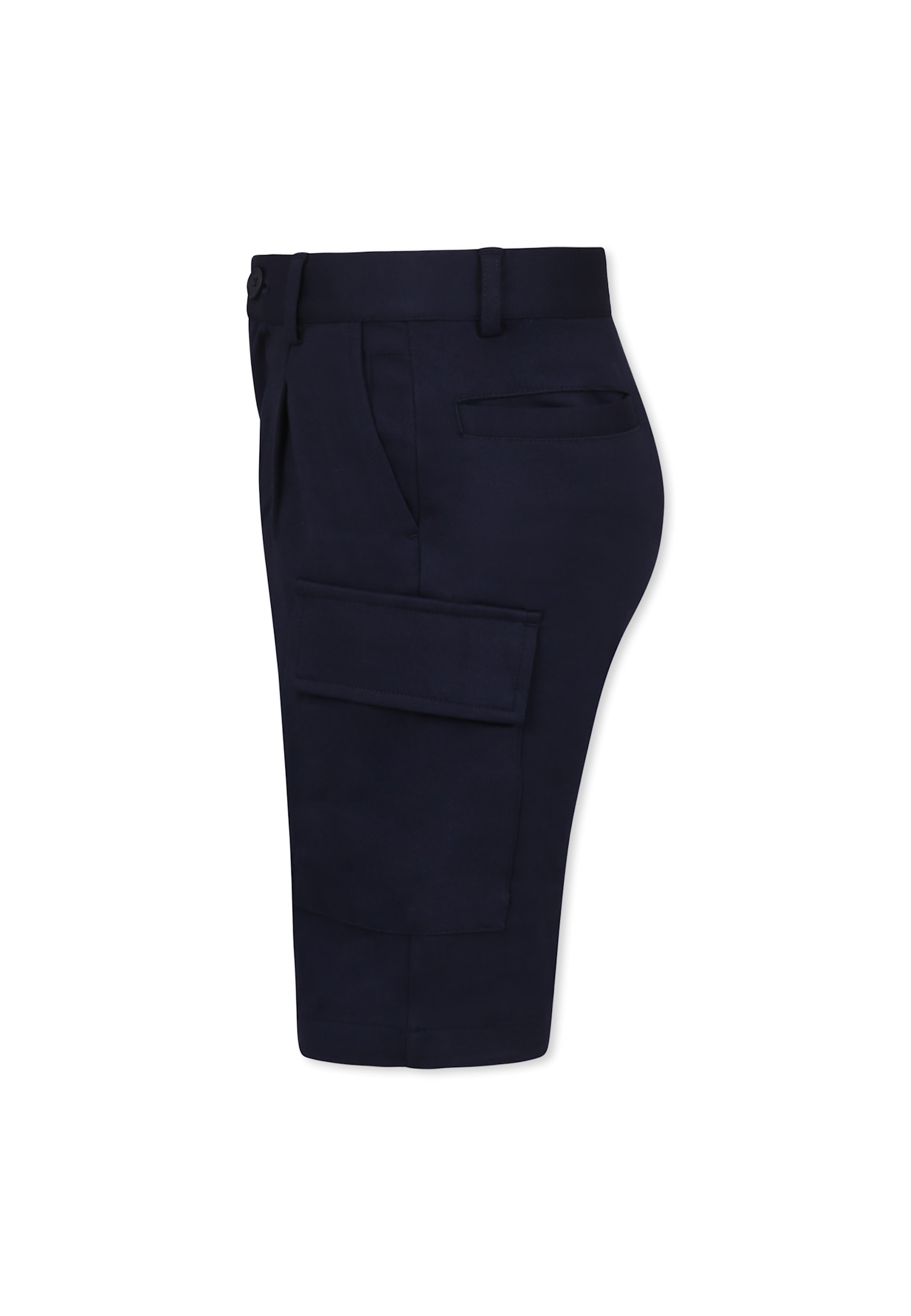 Hugo Boss Blue Shorts For Boy With Logo In Blue