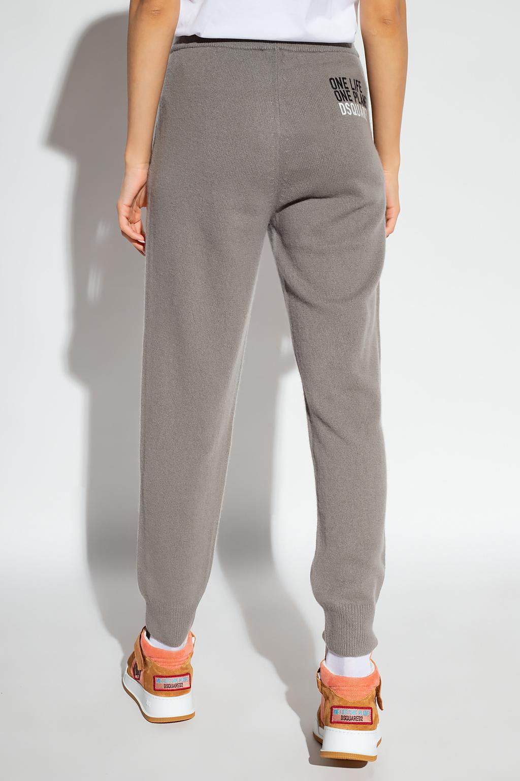 Shop Dsquared2 Cashmere Sweatpants In Grey