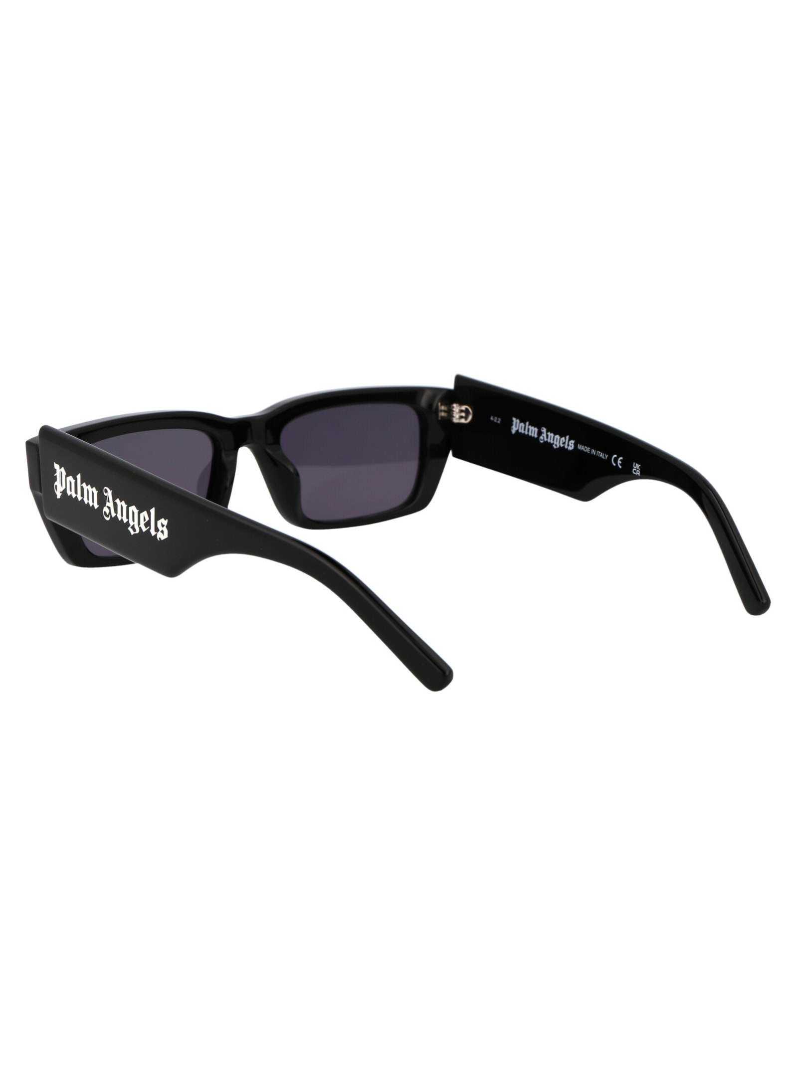 Shop Palm Angels Palm Sunglasses In 1007 Black